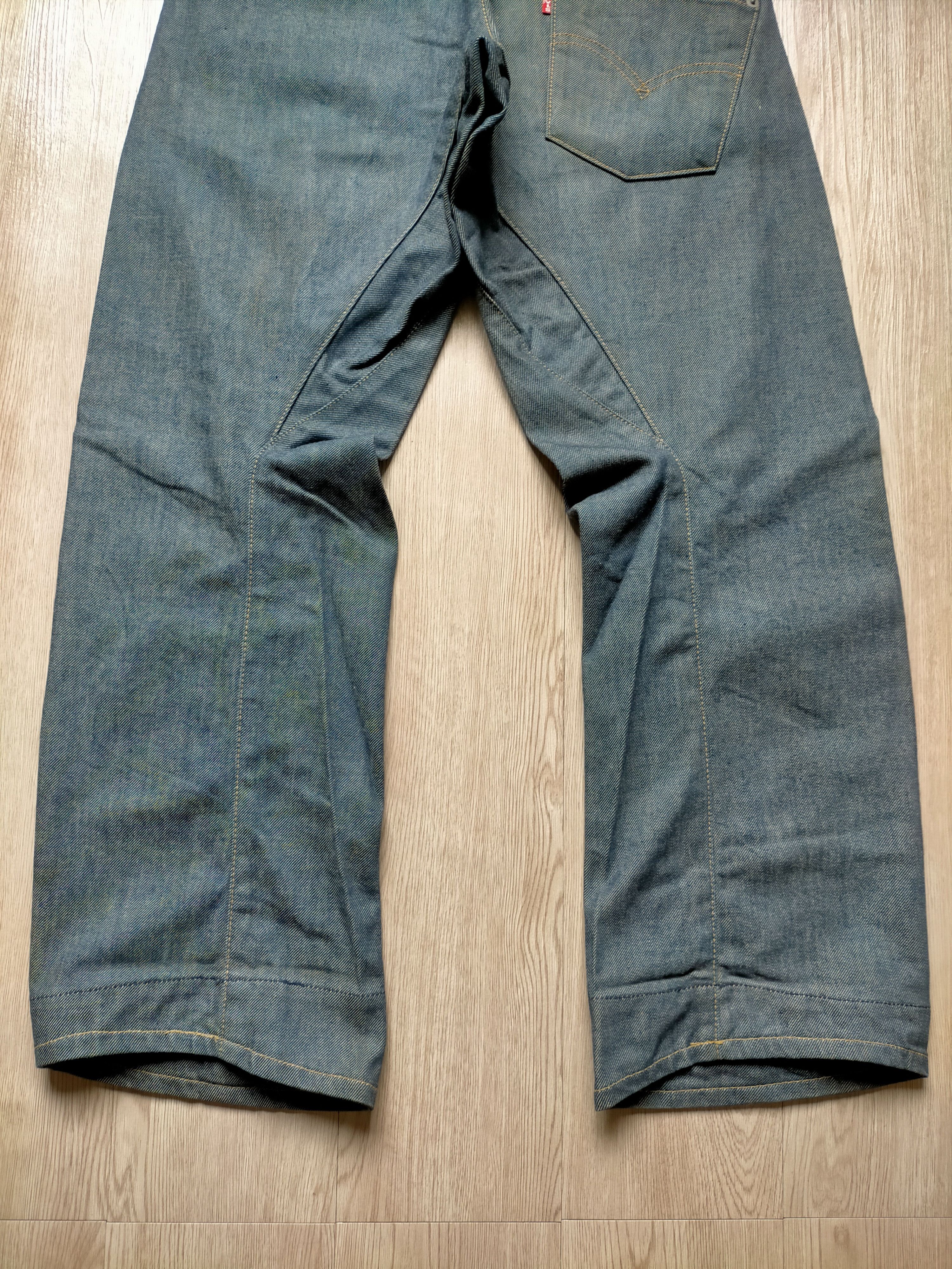 Levi's 2000s Levis Engineered Twist Leg Loose Rusty Denim Pants Size US 30 / EU 46 - 5 Thumbnail