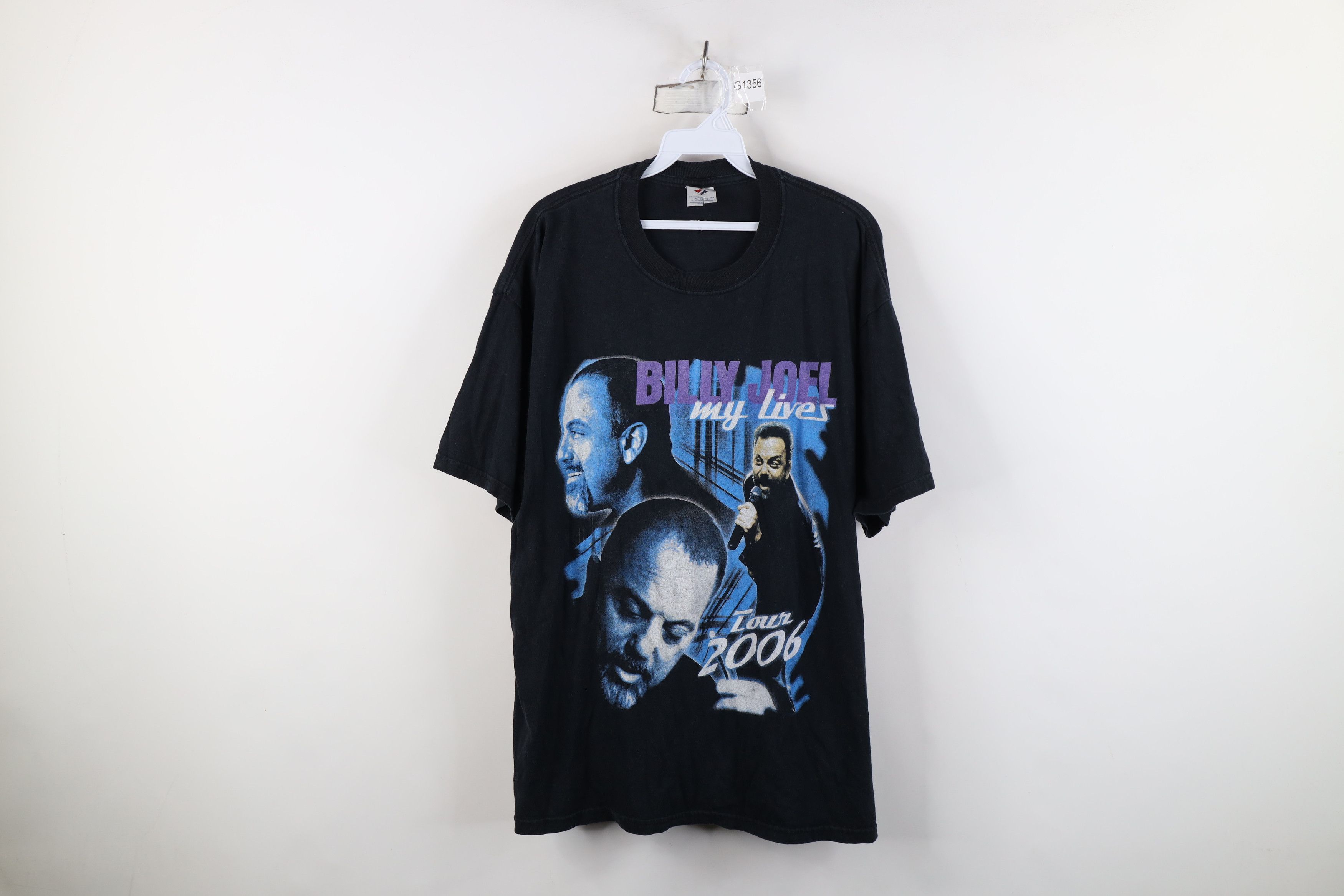 Vintage Vintage Y2K 2006 My Lives Tour Billy Joel Band T-Shirt Black Size US XL / EU 56 / 4 - 1 Thumbnail