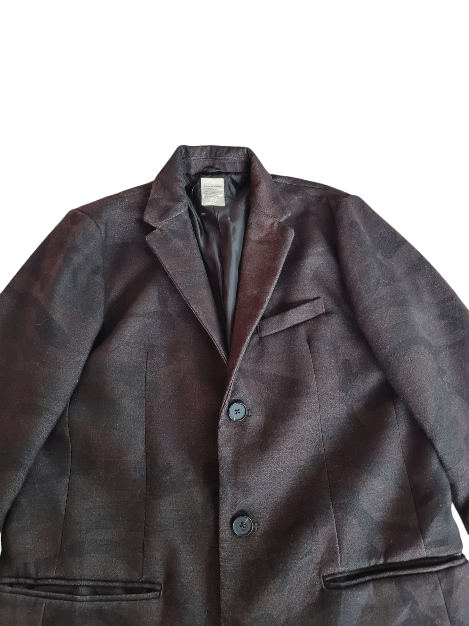 Japanese Brand Back Number Long Jacket Camo Size US XL / EU 56 / 4 - 2 Thumbnail