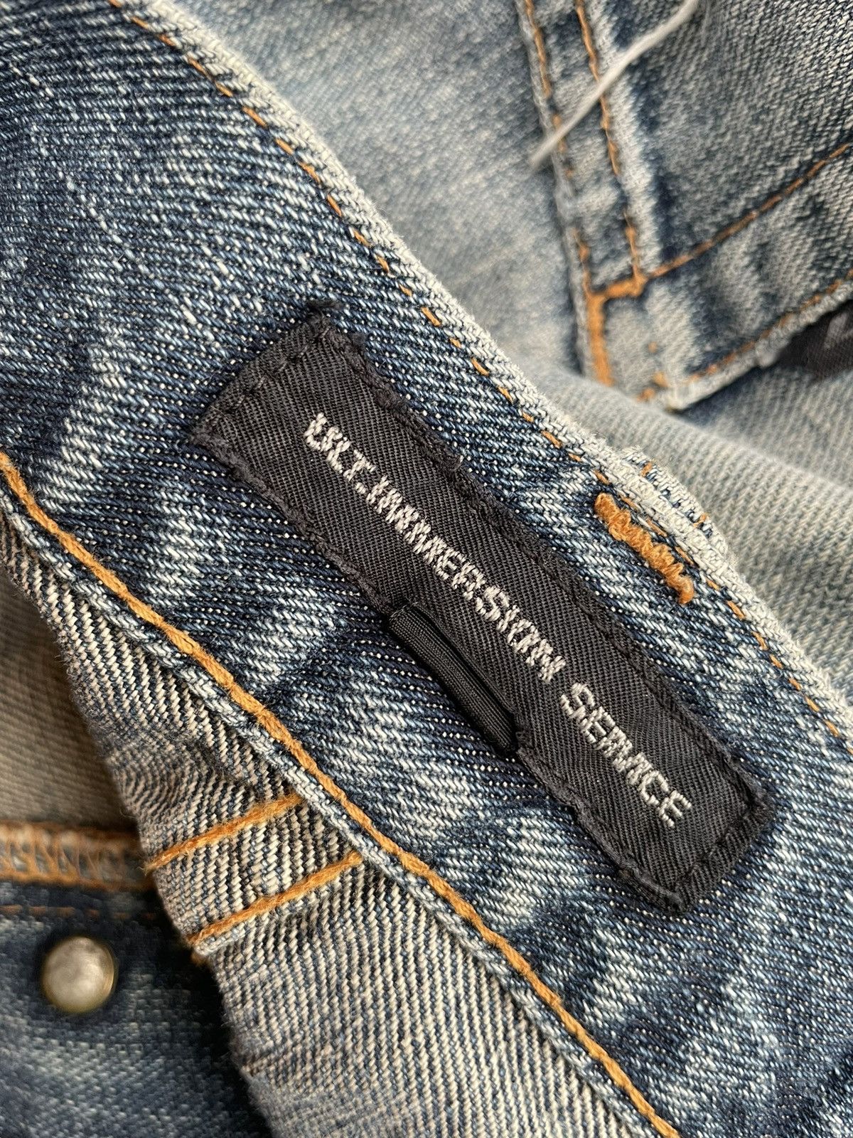 Japanese Brand Ult.Immersion Service Distresed Denim Size US 33 - 17 Thumbnail