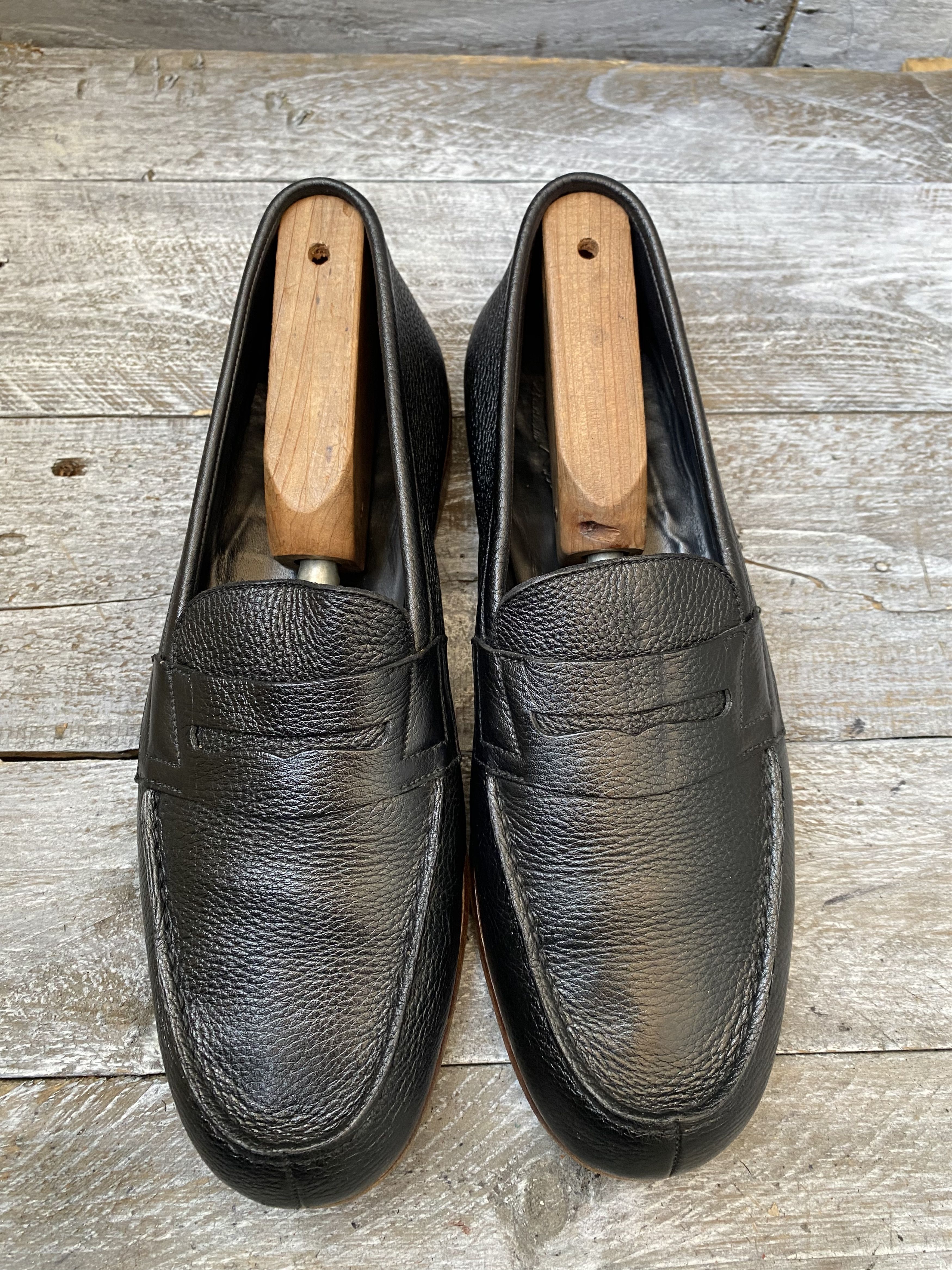 Designer × J.M. Weston Jm weston penny loafers, pebble grain shoes uk7.5 Size US 8.5 / EU 41-42 - 8 Thumbnail