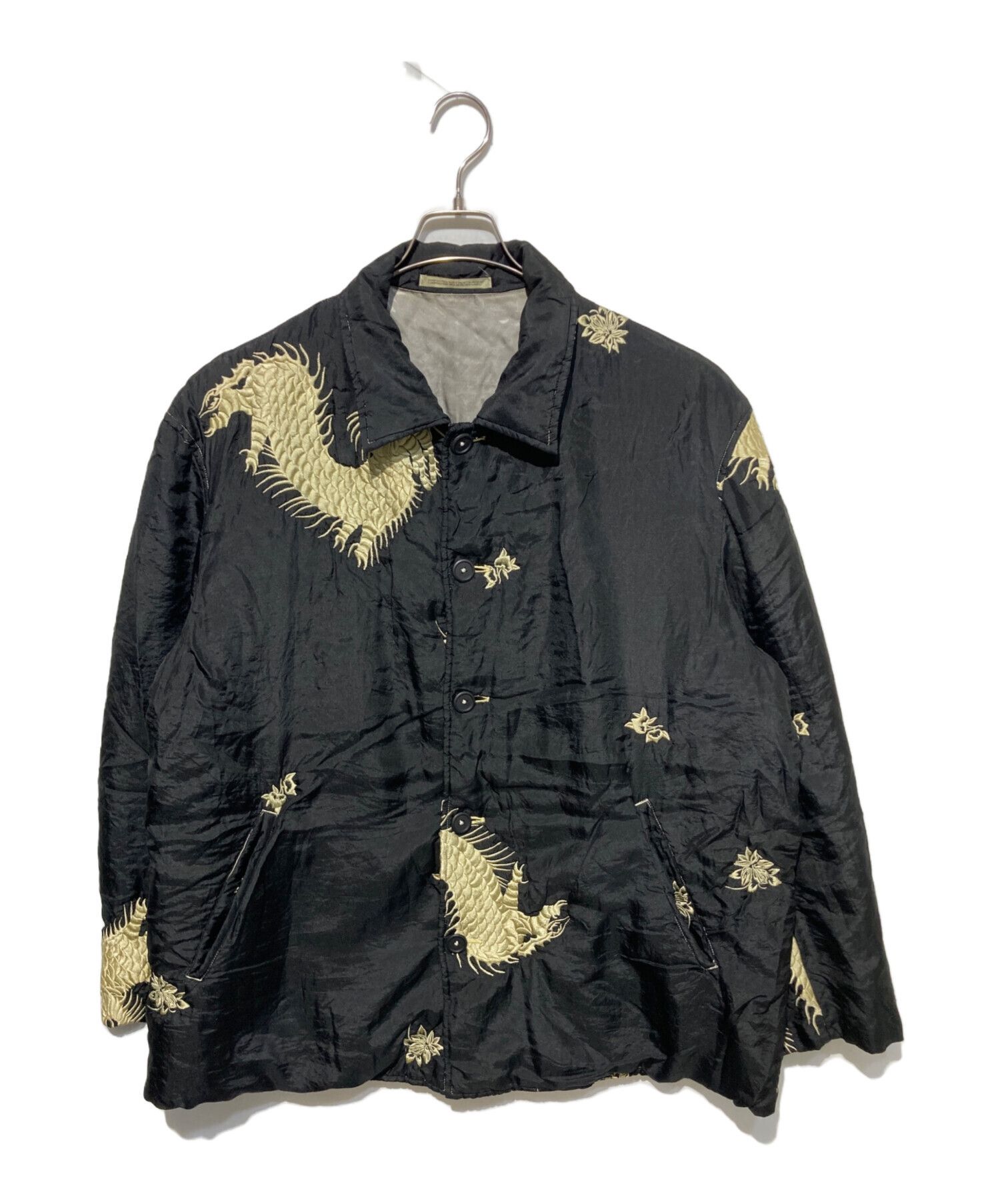 Yohji Yamamoto Yohji Yamamoto pour homme 93AW patterned silk jacket Size US M / EU 48-50 / 2 - 1 Thumbnail