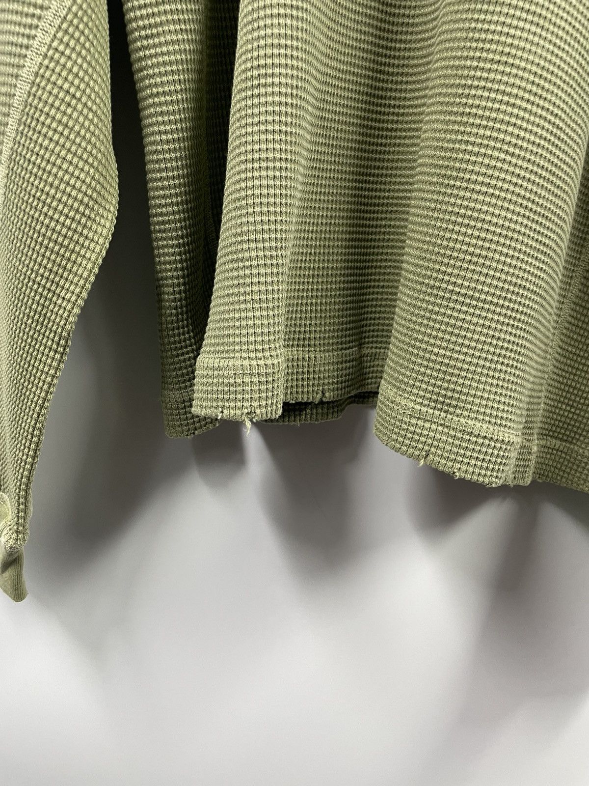 John Elliott John Elliott Folsom Thermal Crew Vintage Uniform Green Shirt Size US XXL / EU 58 / 5 - 8 Thumbnail