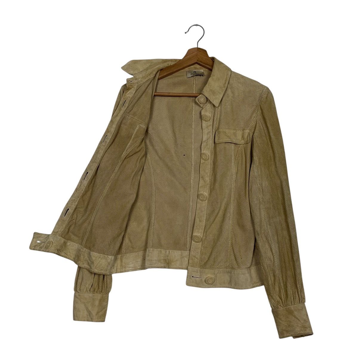 Aigner Aigner See Through Leather Jacket Size S / US 4 / IT 40 - 9 Thumbnail