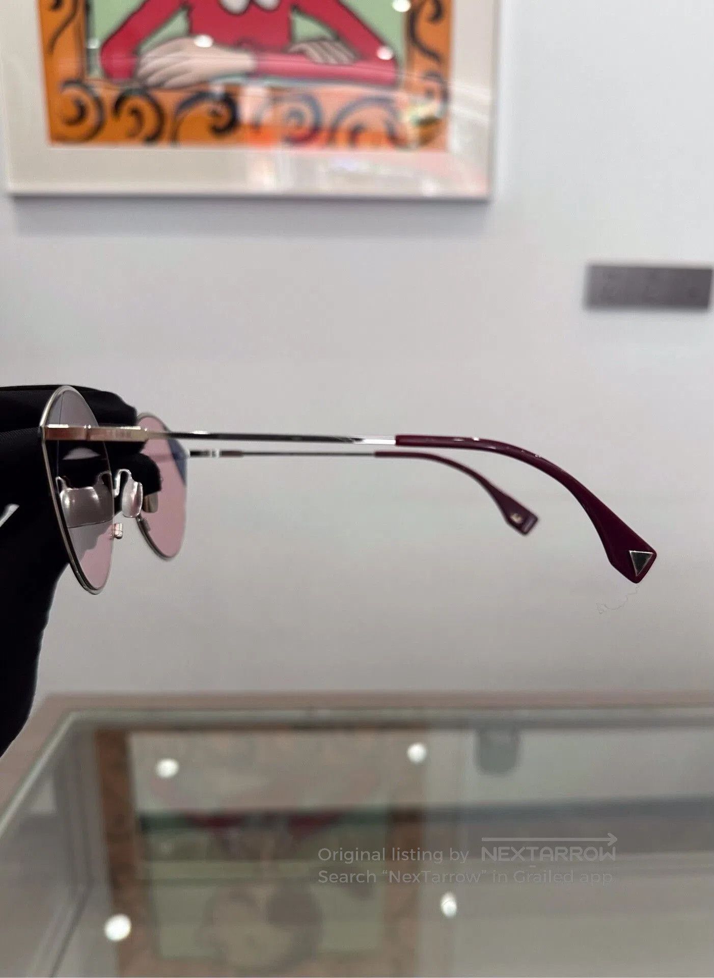 Fendi Fendi Pink Cat-Eye Sunglasses. Size ONE SIZE - 6 Thumbnail