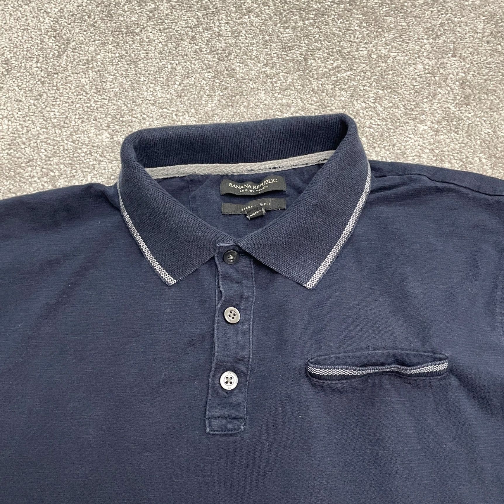 Banana Republic Banana Republic Luxury Touch Polo Shirt Men XL Blue Short Sleeve Cotton Polo Shirt Men's XL Blue Banana Republic Luxury Touch Polo Shirt Size US XL / EU 56 / 4 - 4 Thumbnail