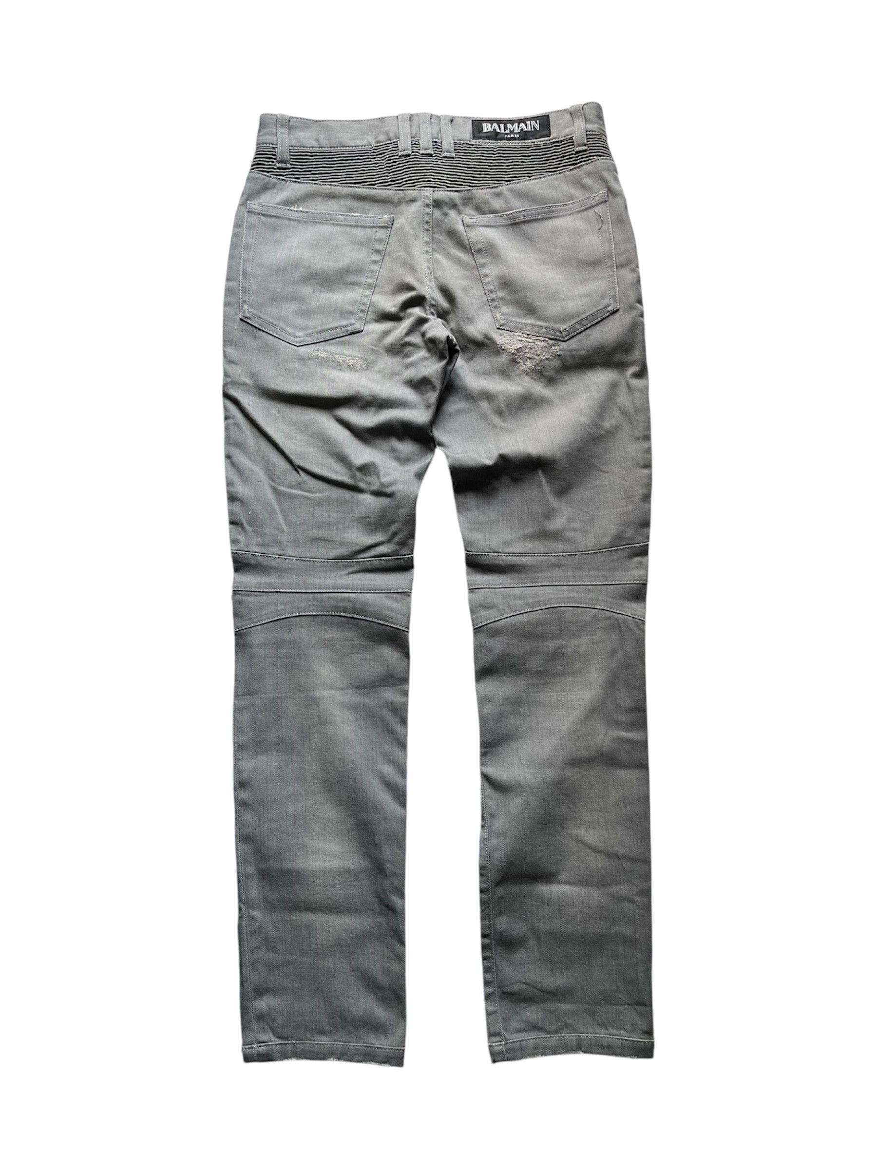 Balmain Balmain decarnin era distressed biker jeans Size US 29 - 2 Thumbnail
