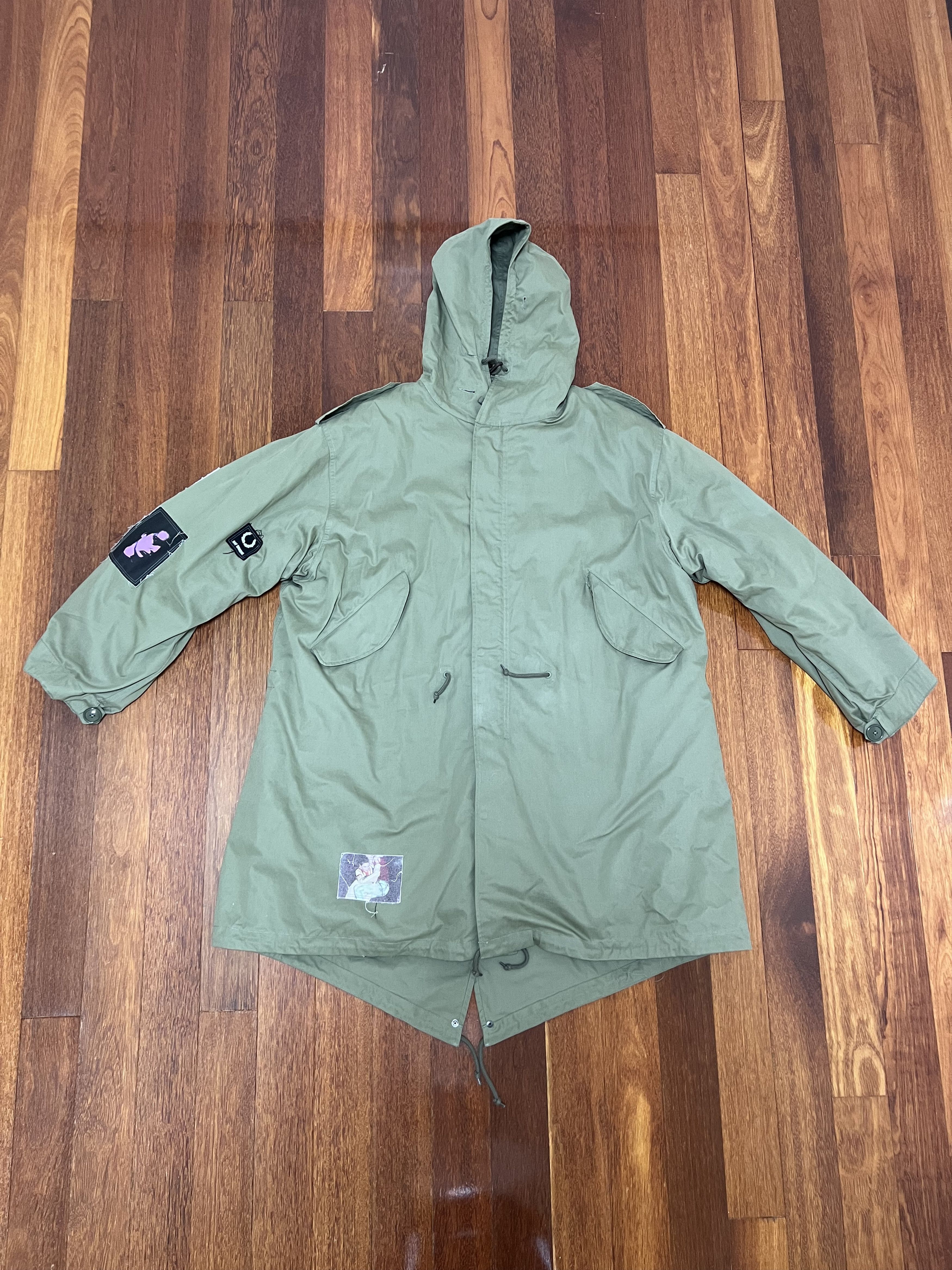 Fred Perry × Raf Simons 💚 AW20 Raf Simons x Fred Perry Detachable Liner Parka Olive Size US M / EU 48-50 / 2 - 2 Thumbnail