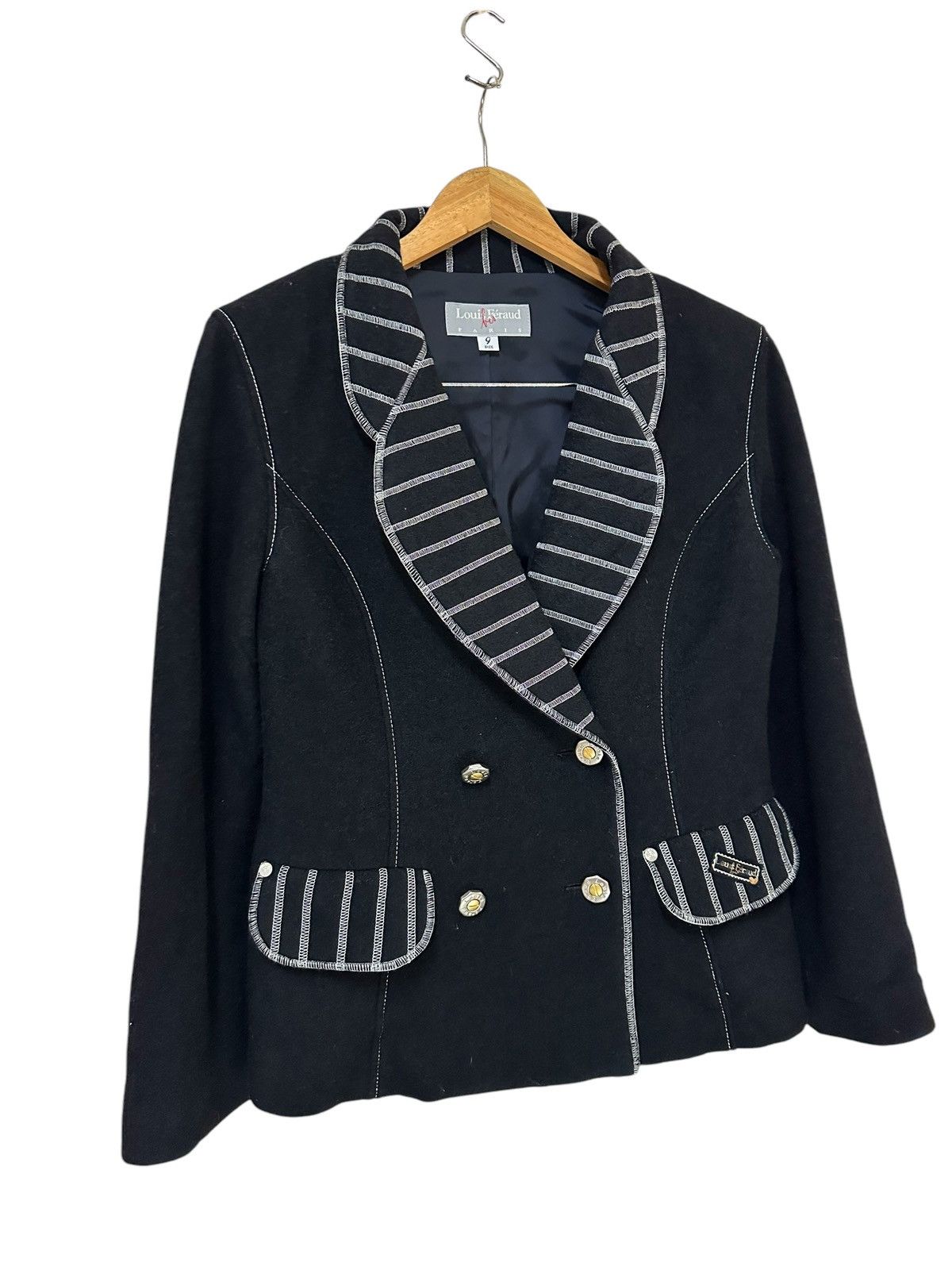 Louis Feraud Louis Feraud Women Jacket Wool Size M / US 6-8 / IT 42-44 - 3 Thumbnail