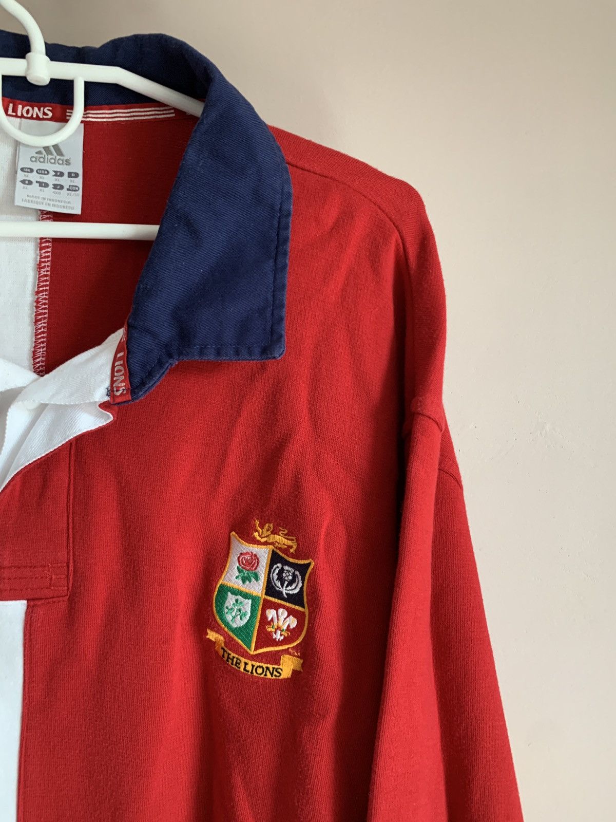 Adidas British And Irish Lions Long Sleeve Rugby Union Shirt Adidas Size US XL / EU 56 / 4 - 7 Thumbnail