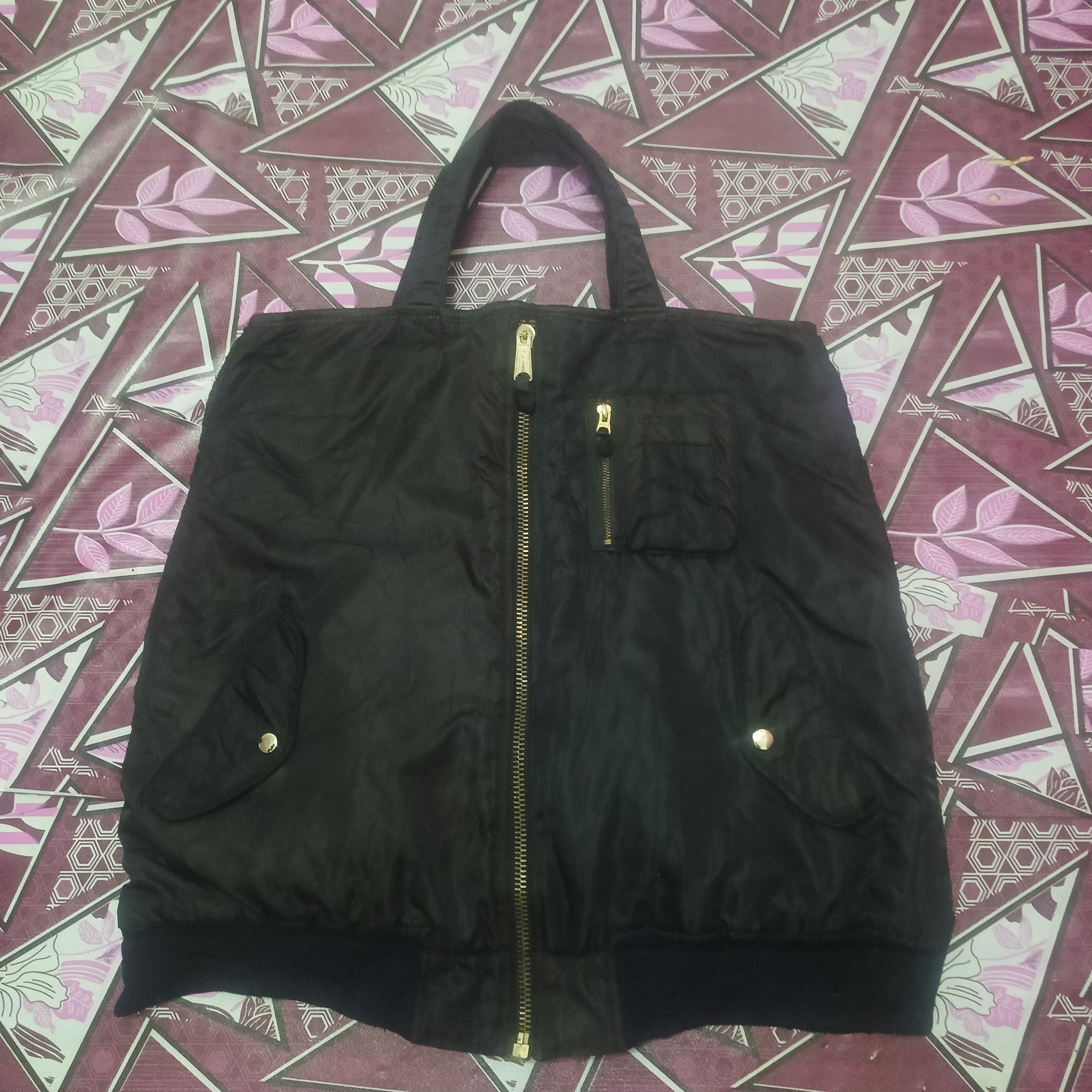 Vintage Rare!!! MA 1 tote bag custom modifications from jacket Size ONE SIZE - 1 Thumbnail