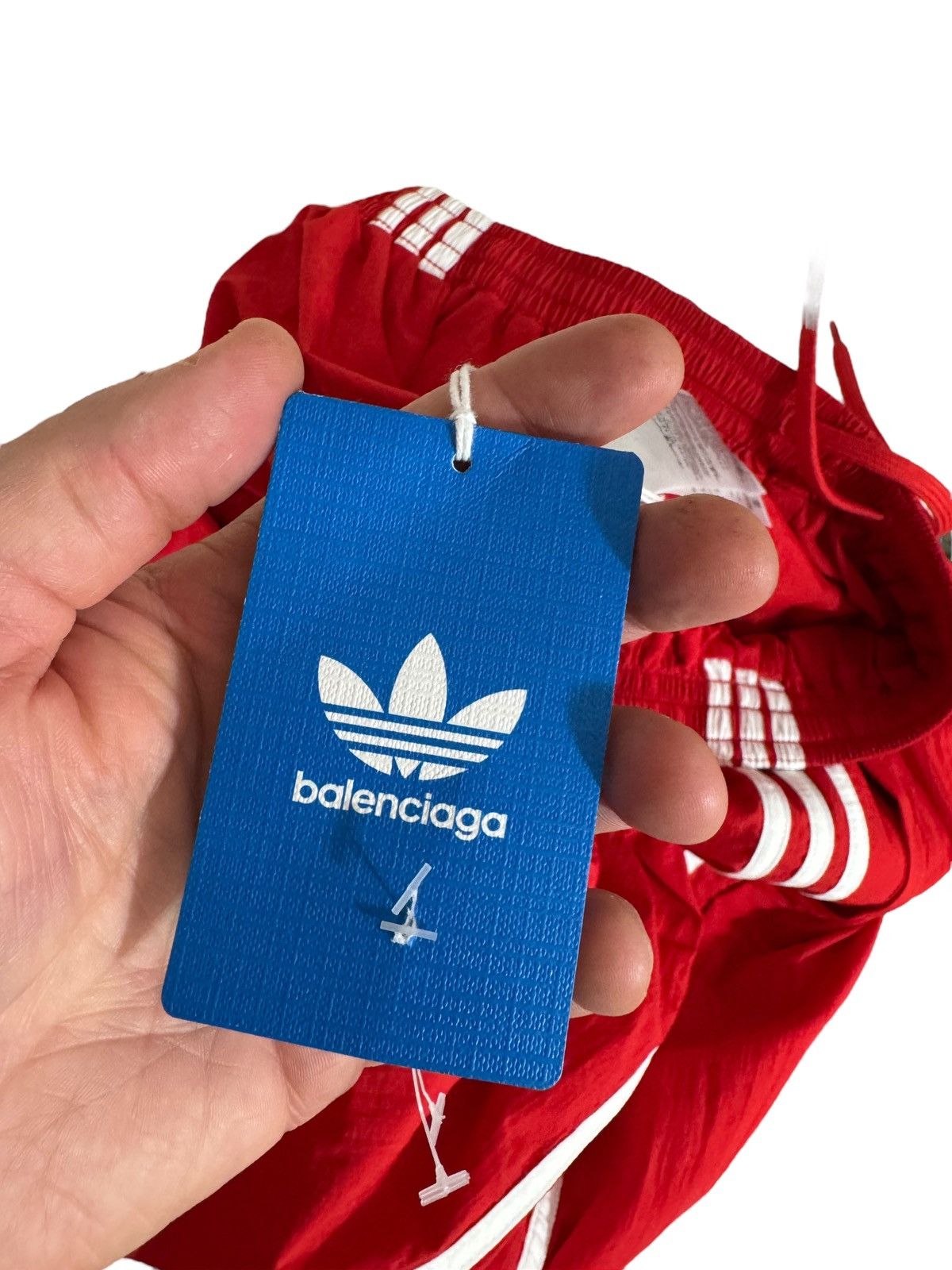 Adidas × Balenciaga Balenciaga x Adidas Red Track Pants with Heeled Boots Size 25" / US 0 / IT 36 - 22 Thumbnail