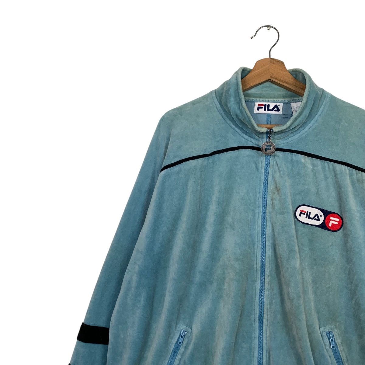 Fila Vintage 90's FILA Sweater Jacket #2526-C114 Size US L / EU 52-54 / 3 - 6 Thumbnail