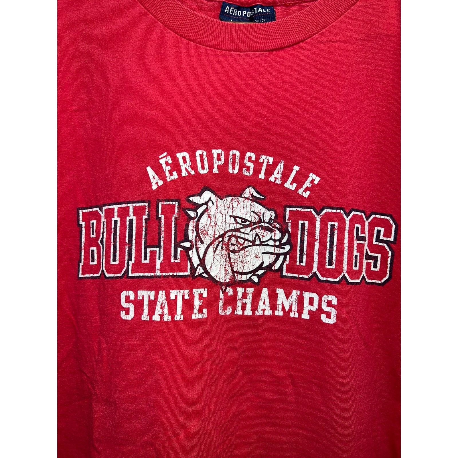 Aeropostale Vintage Aeropostale State Champs Shirt Bull Dogs Red tee L Size US L / EU 52-54 / 3 - 2 Thumbnail