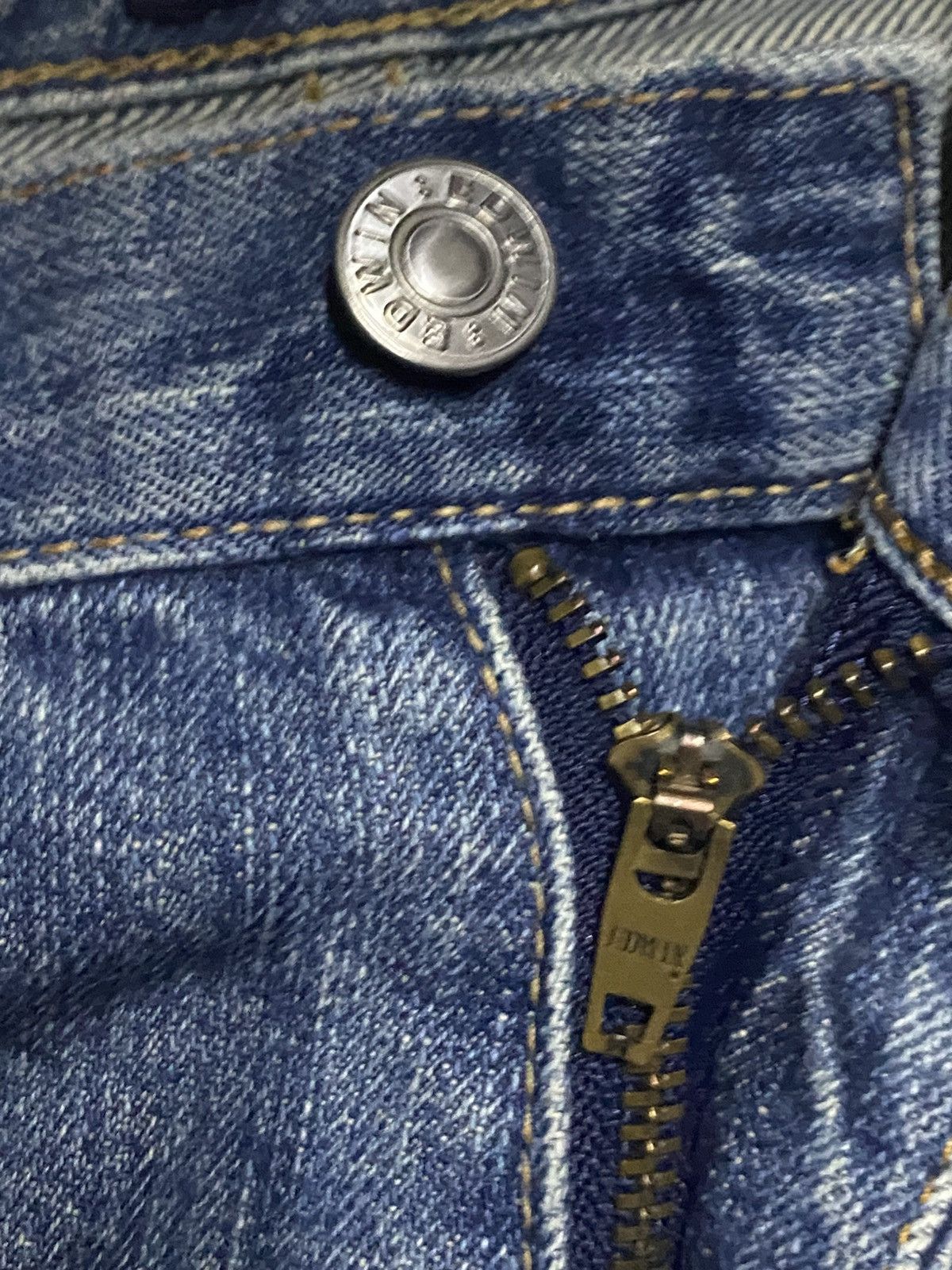 Edwin Vintage Miss Edwin 503 Blue Wash Flare Jeans Size US 30 / EU 46 - 12 Thumbnail
