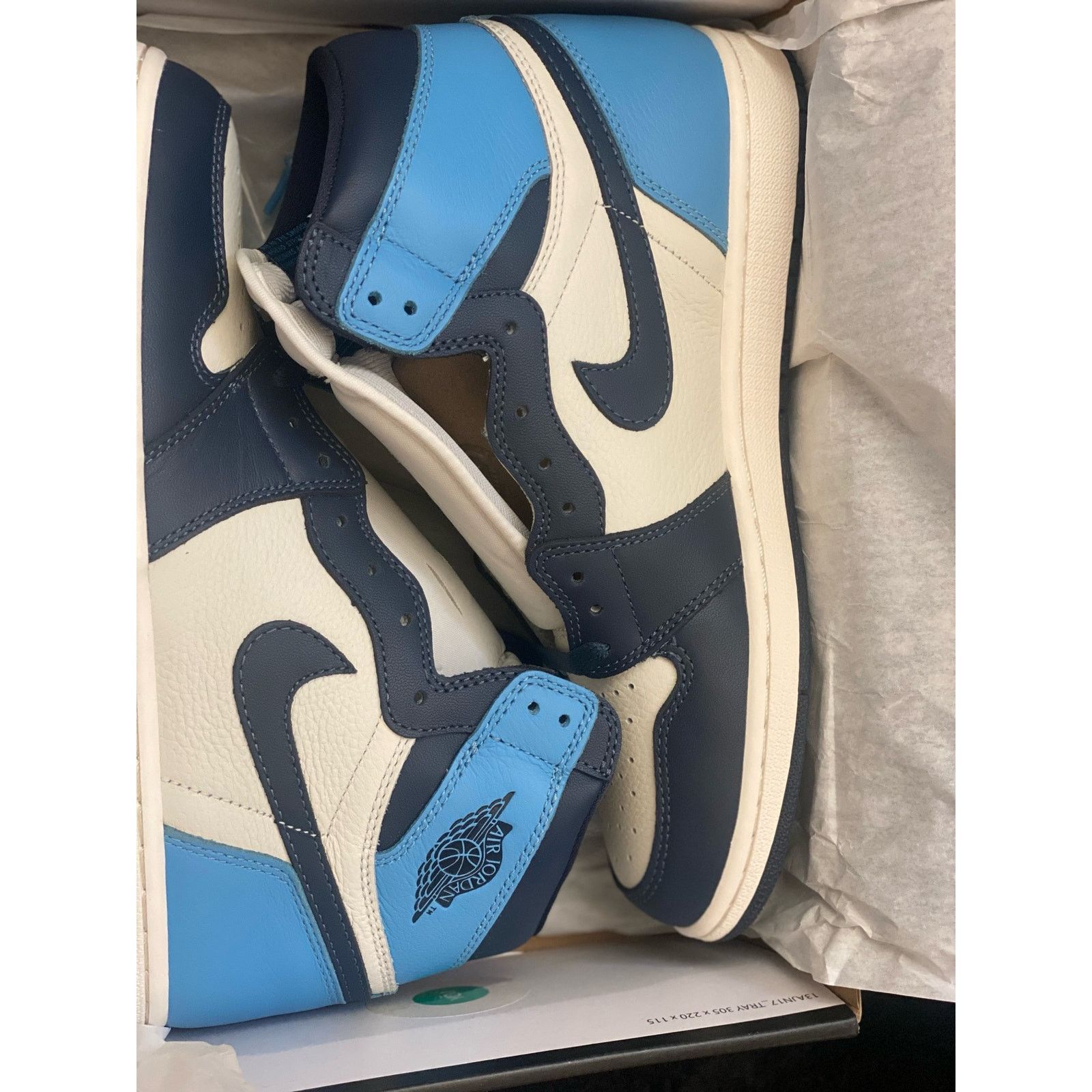 Nike Air Jordan 1 Retro High OG ‘Obsidian’ sz m8.5 w10 Size US 8.5 / EU 41-42 - 9 Thumbnail