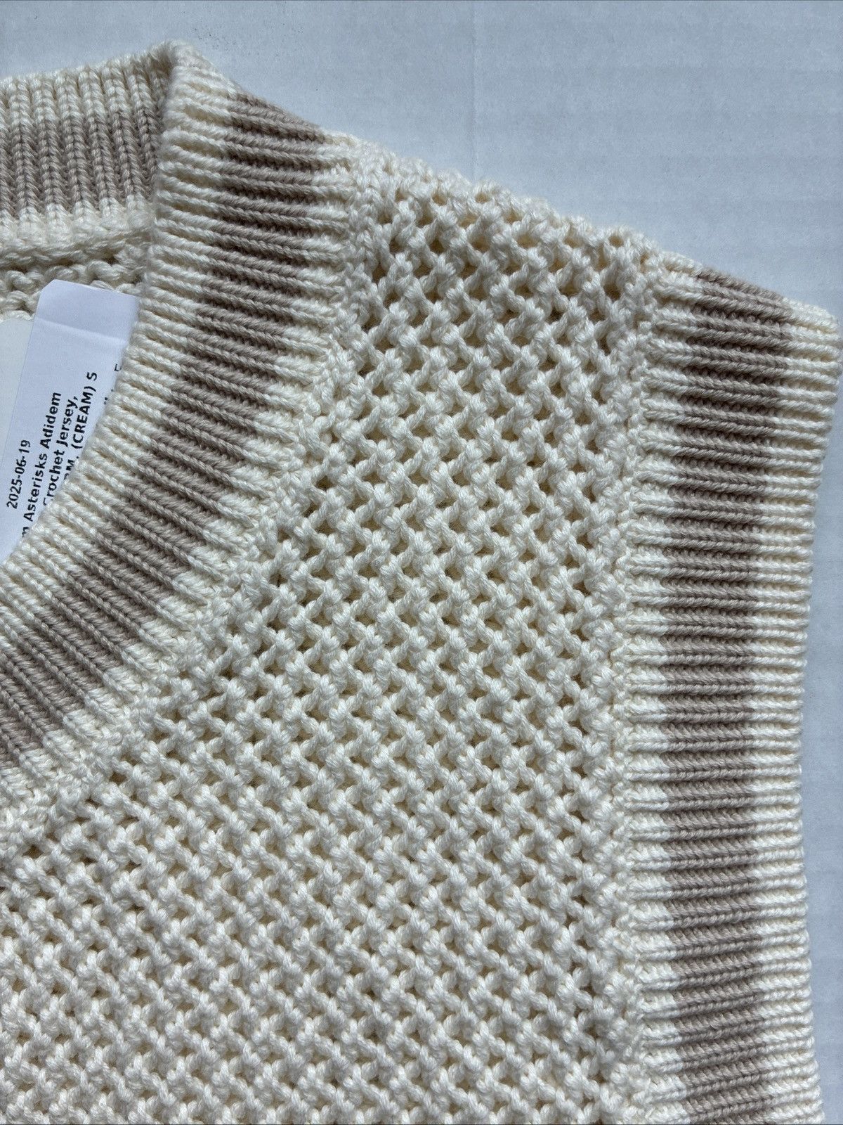 Other Adidem Asterisks Crochet Jersey Cream Sz S Designer Street Size US S / EU 44-46 / 1 - 4 Thumbnail