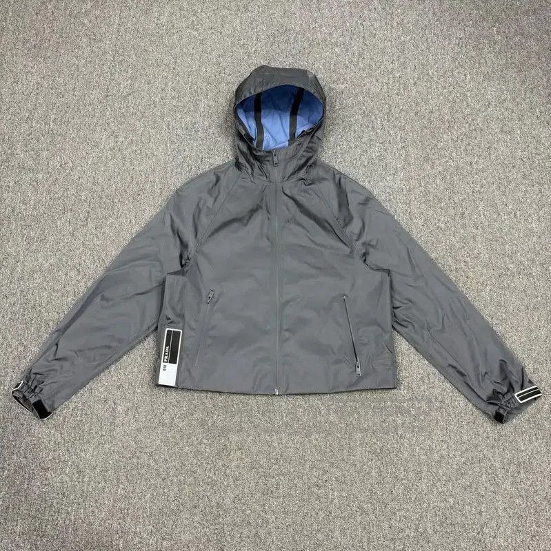 Prada Prada Men's Gray Polyester Hooded Jacket. Size US S / EU 44-46 / 1 - 1 Thumbnail