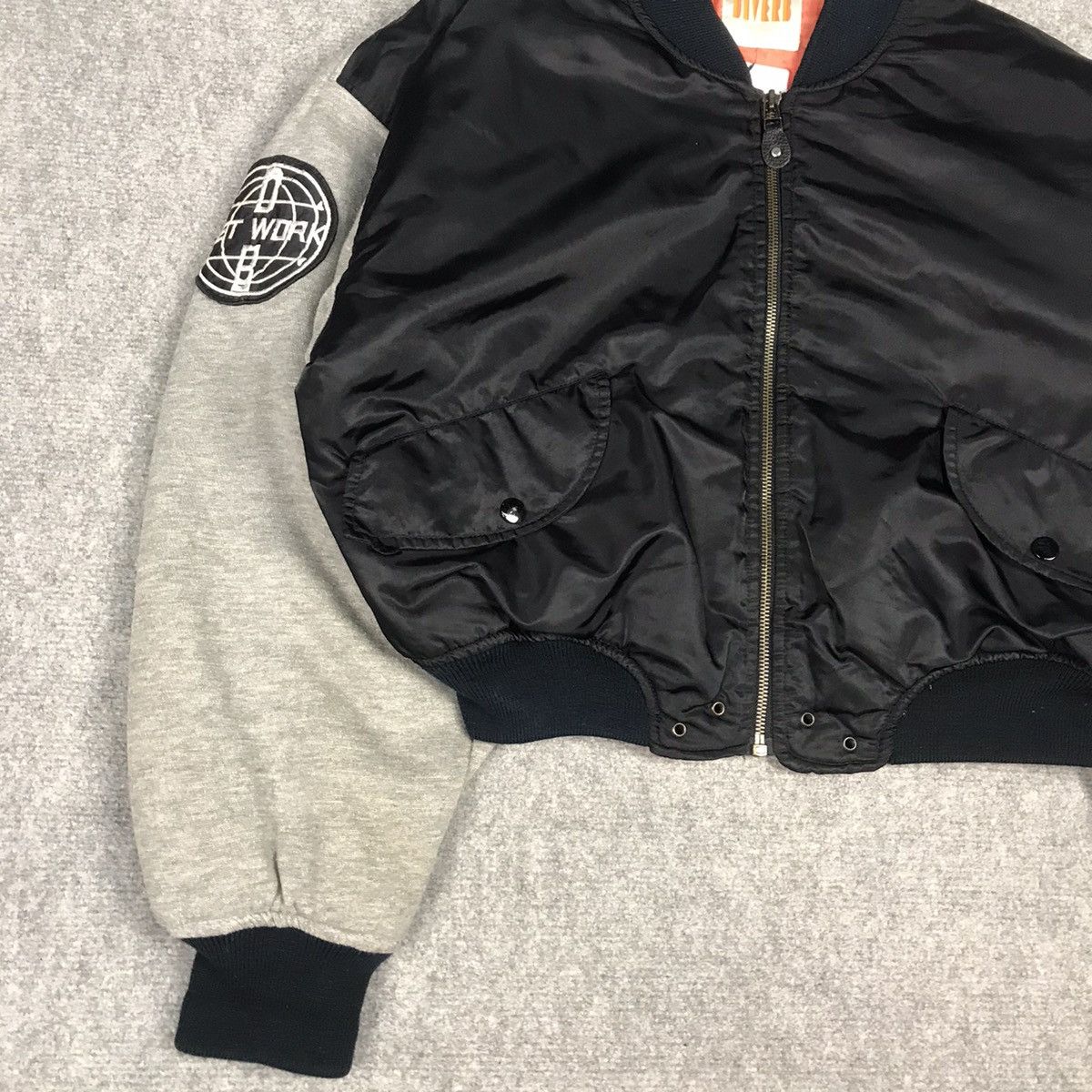 Japanese Brand NET WORK JAPANESE BOMBER JACKET CROPPED STYLE Size US S / EU 44-46 / 1 - 4 Thumbnail