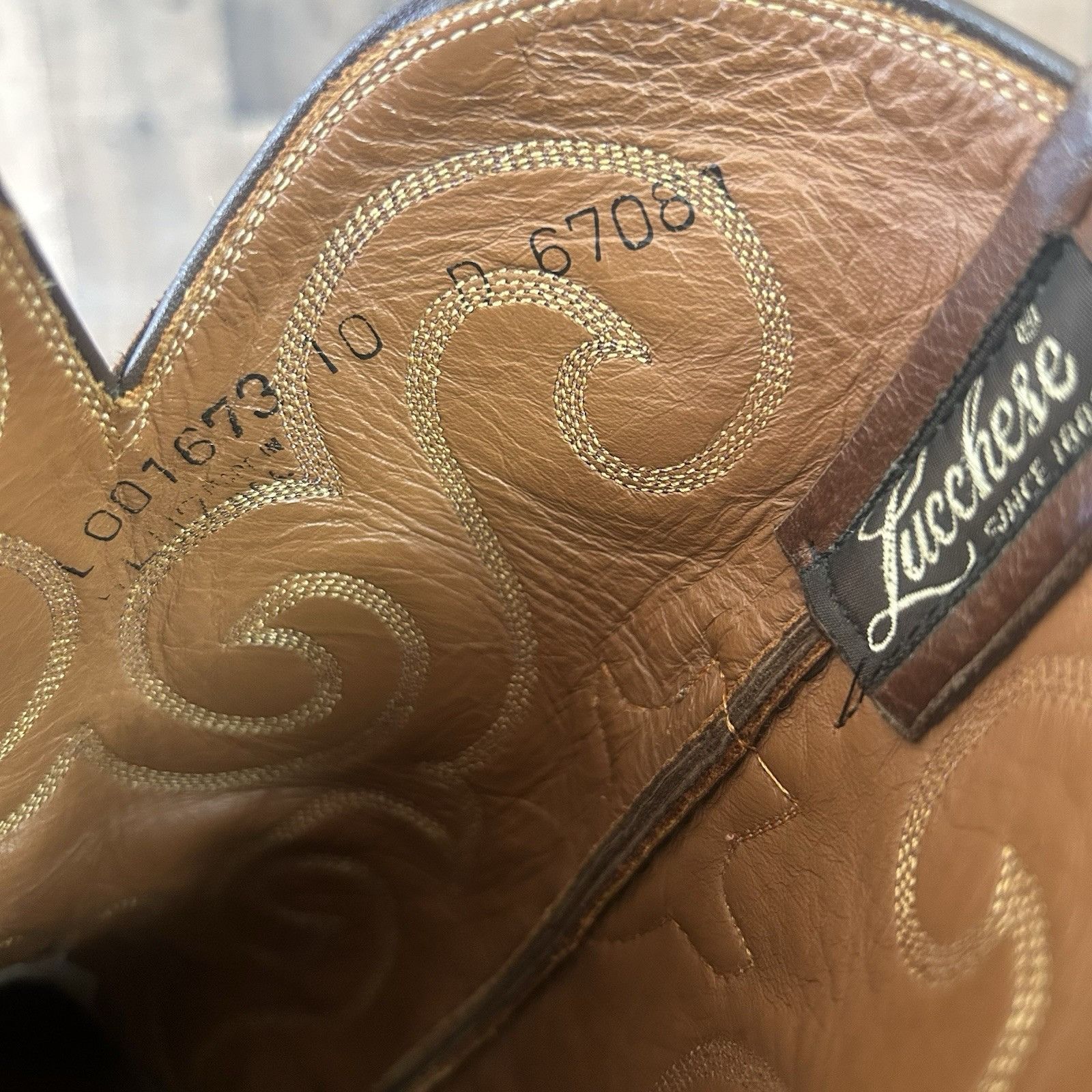 Lucchese Lucchese Classics L001673 Leather Cowboy Boots Mens 10 D Size US 10 / EU 43 - 4 Thumbnail