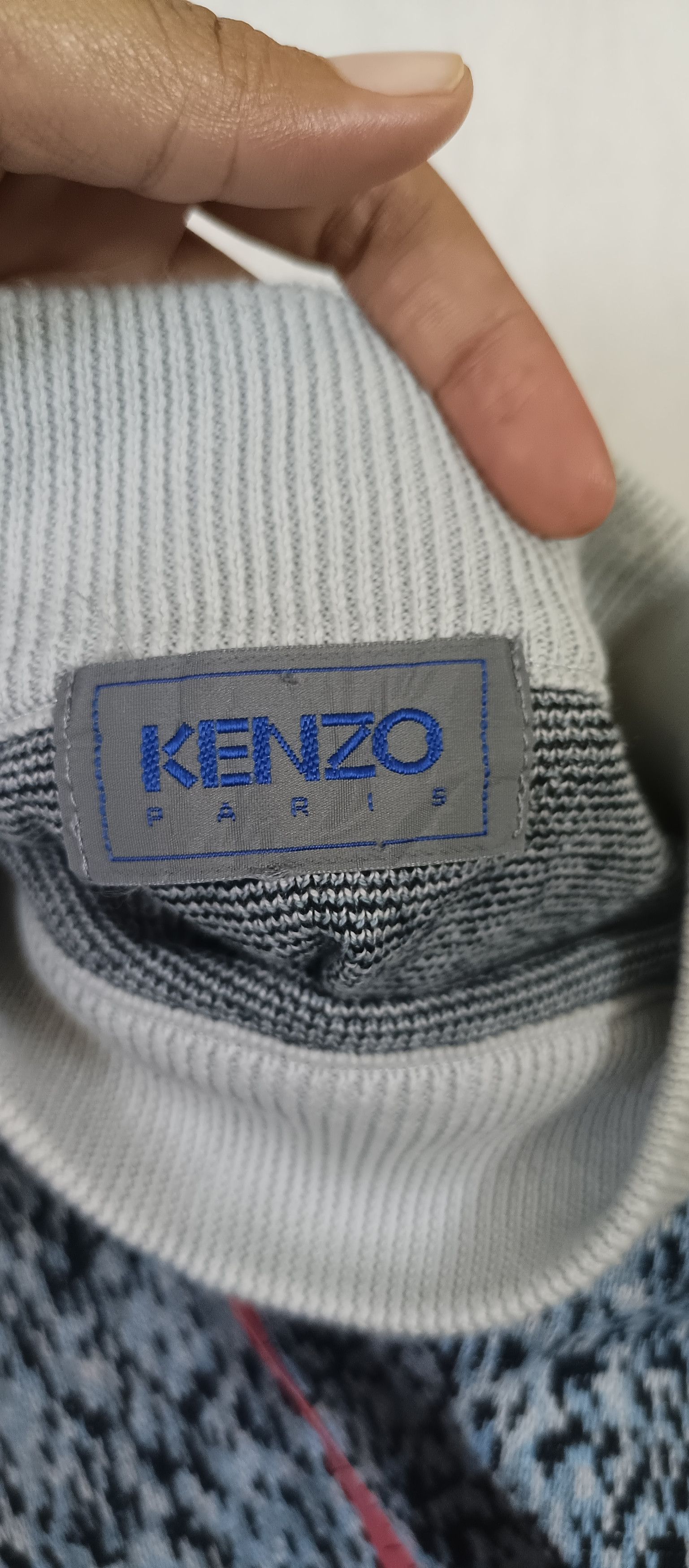 Designer × Kenzo KENZO PARIS Mix Color Knit Sweater Jumper Neck Size US L / EU 52-54 / 3 - 11 Thumbnail