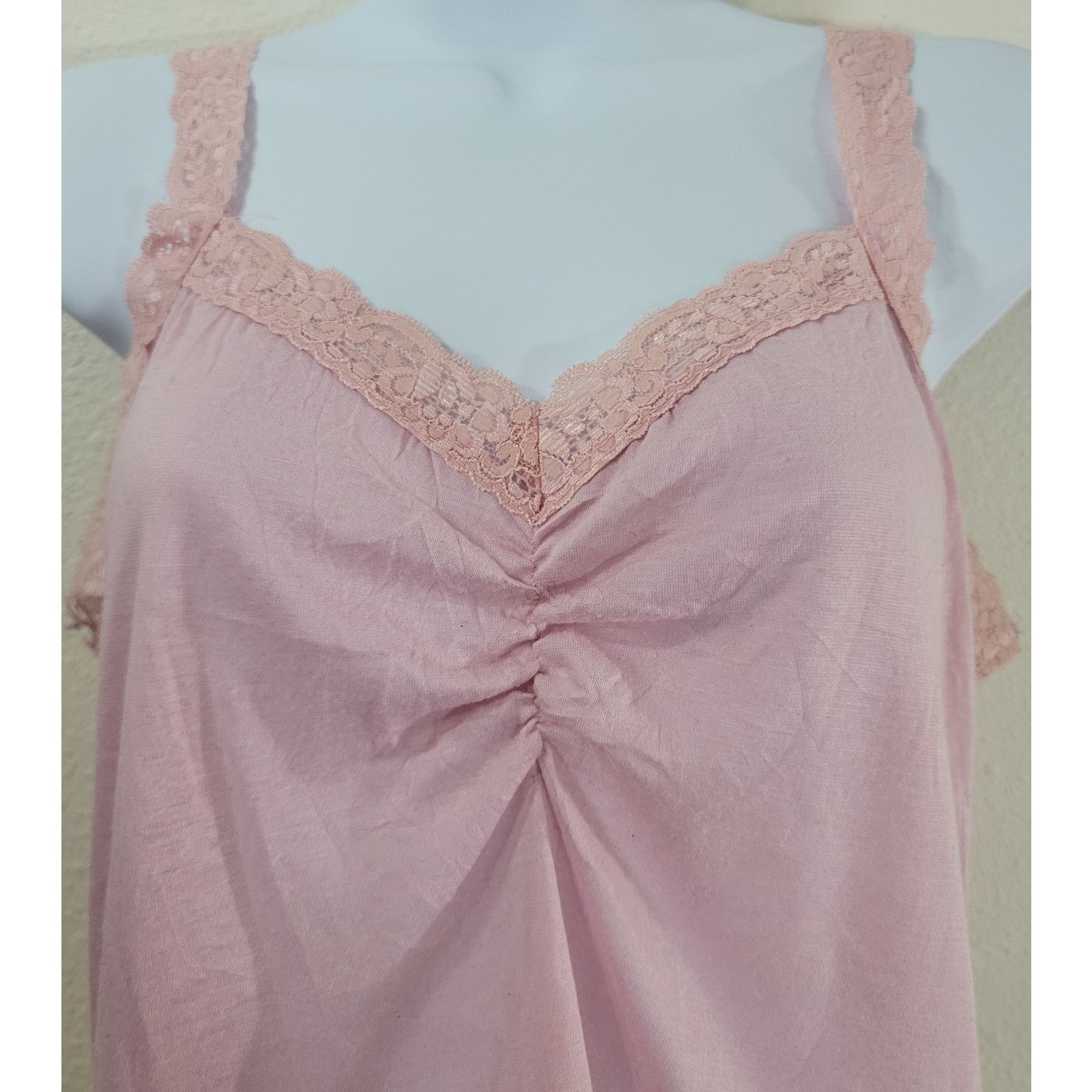 Other JKLA California Pink Mauve Lace Trim Tank Top M Sleeveless Size M / US 6-8 / IT 42-44 - 5 Thumbnail