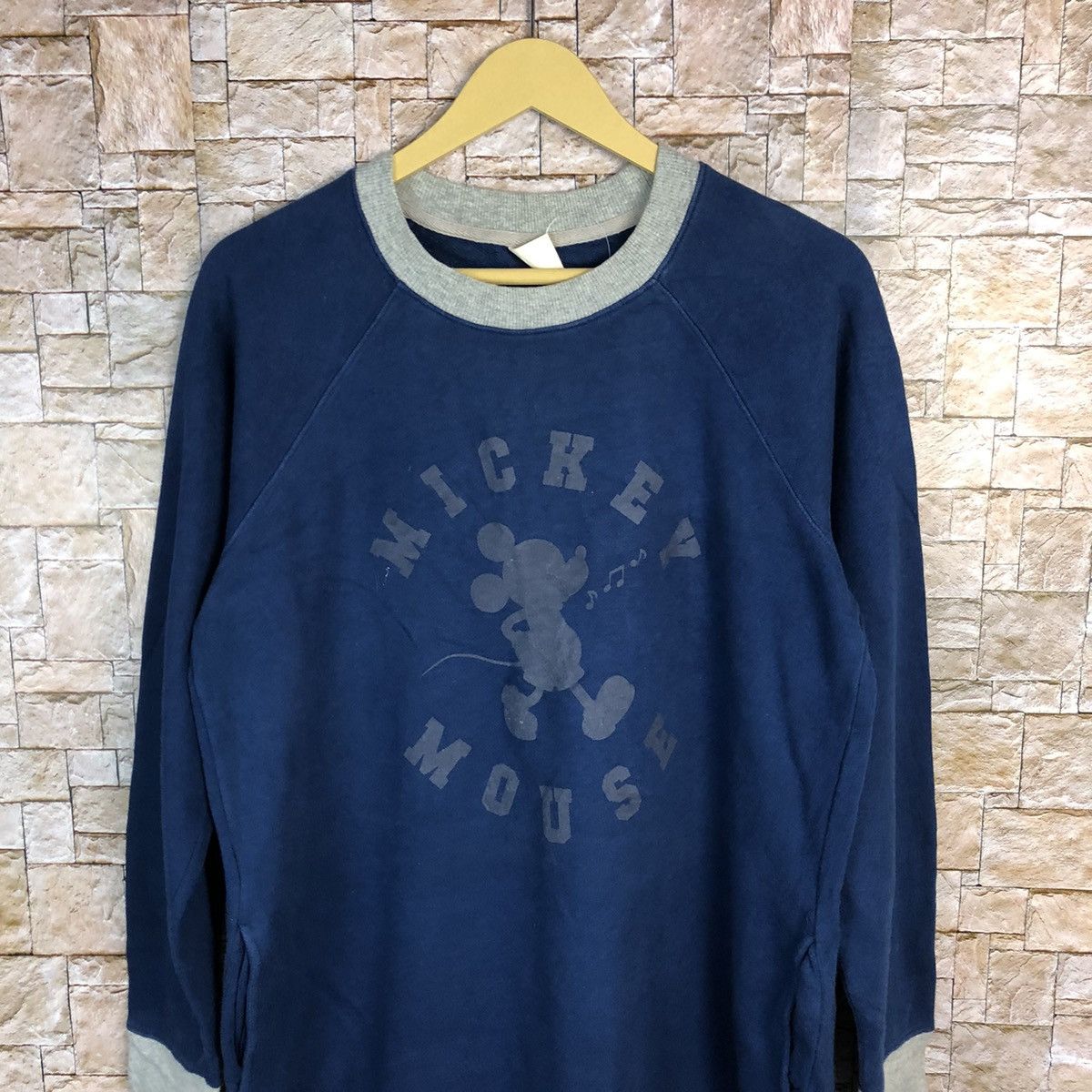 Disney × Mickey Mouse Disney Mickey Mouse Blue Sweatshirt #A400 Size L / US 10 / IT 46 - 2 Thumbnail
