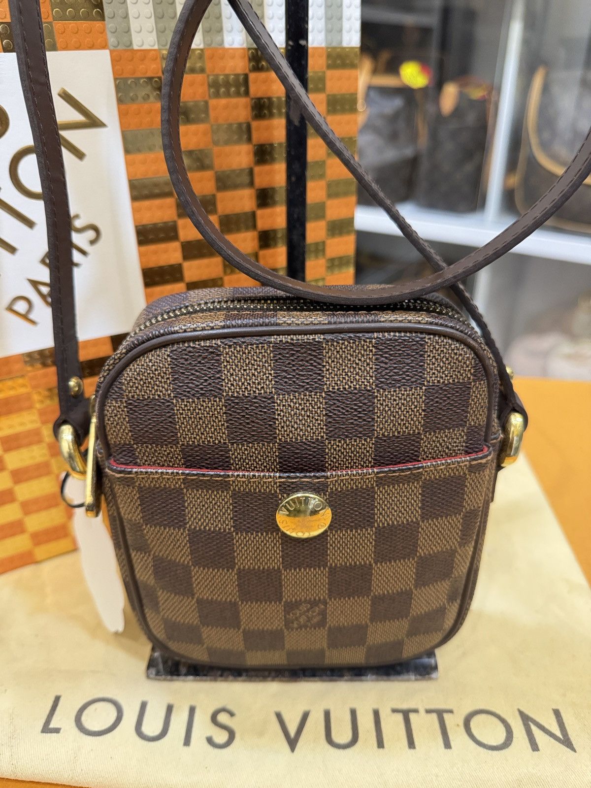 Louis Vuitton LOUIS VUITTON DAMİER EBENE RIFT -2142 Size ONE SIZE - 3 Thumbnail