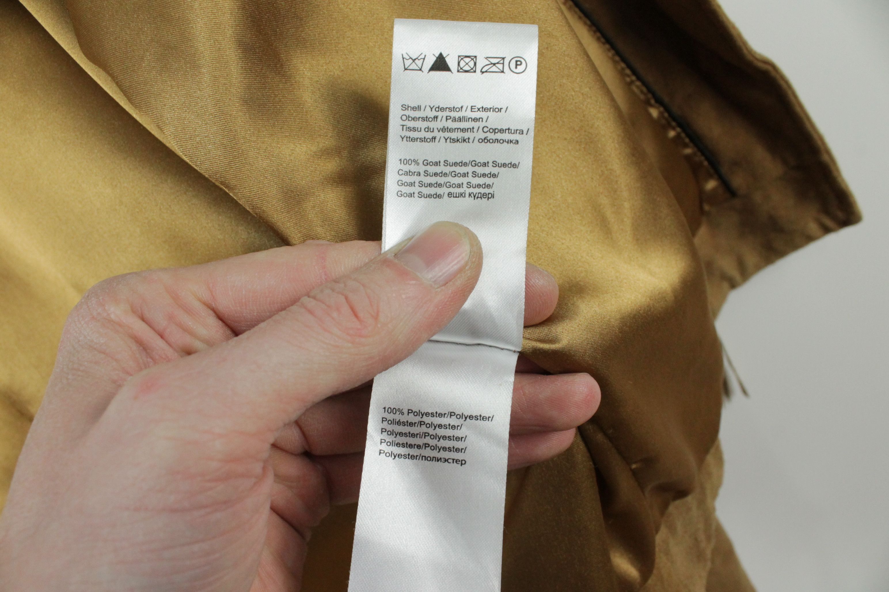Genuine Leather × Gestuz GESTUZ Joya Goat Suede Camel Leather Biker Jacket Size S / US 4 / IT 40 - 7 Thumbnail