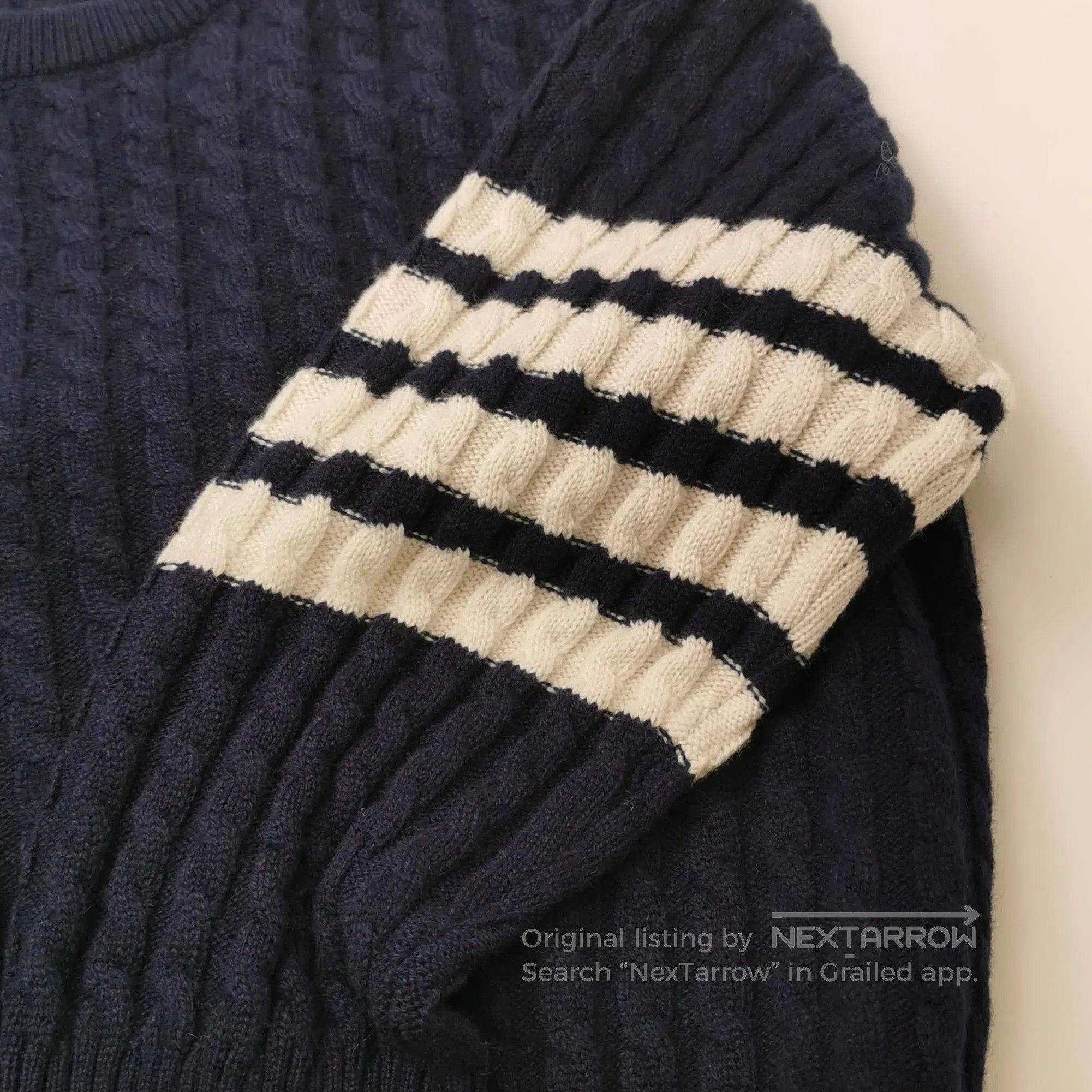 Thom Browne Thom Browne Cashmere Striped Crewneck Sweater. Size US S / EU 44-46 / 1 - 1 Thumbnail