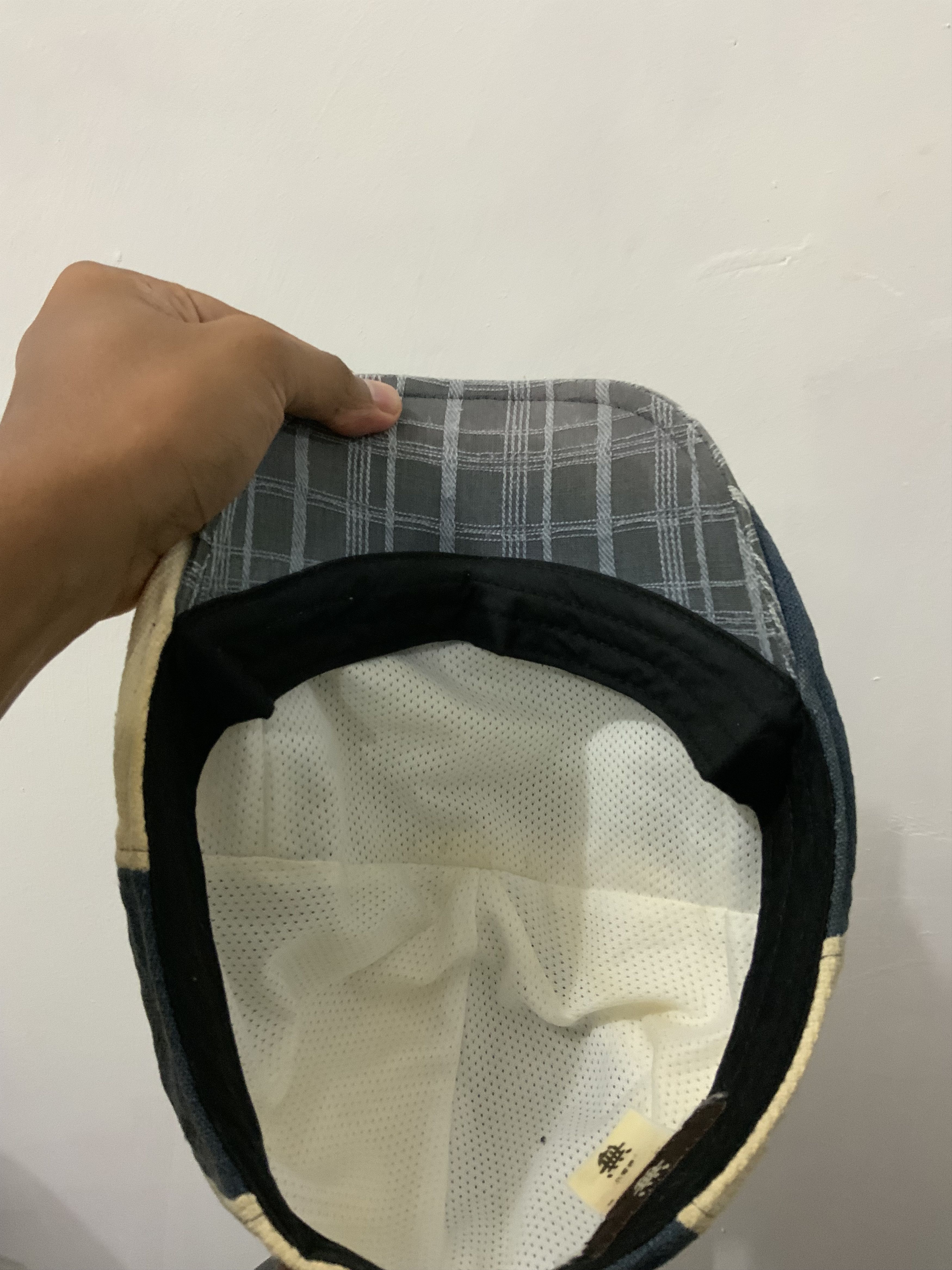 Japanese Brand Sashiko Boro Flat Baretta Hat Size ONE SIZE - 8 Thumbnail