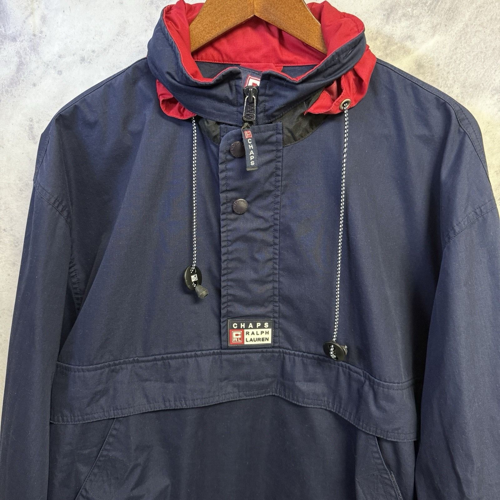 Chaps Ralph Lauren Vintage Chaps Ralph Lauren Anorak Jacket Mens Medium Blue Y2 Size US M / EU 48-50 / 2 - 3 Thumbnail