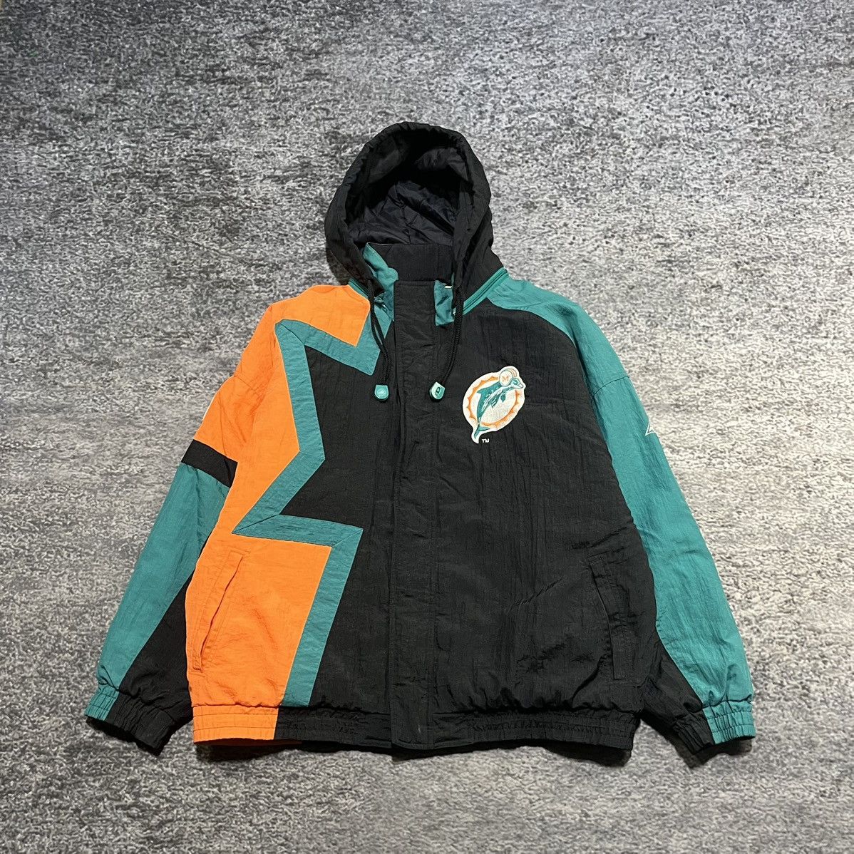 Apex One Vintage 90s Miami Dolphins Apex One NFL Puffer Jacket XL Size US XL / EU 56 / 4 - 1 Thumbnail