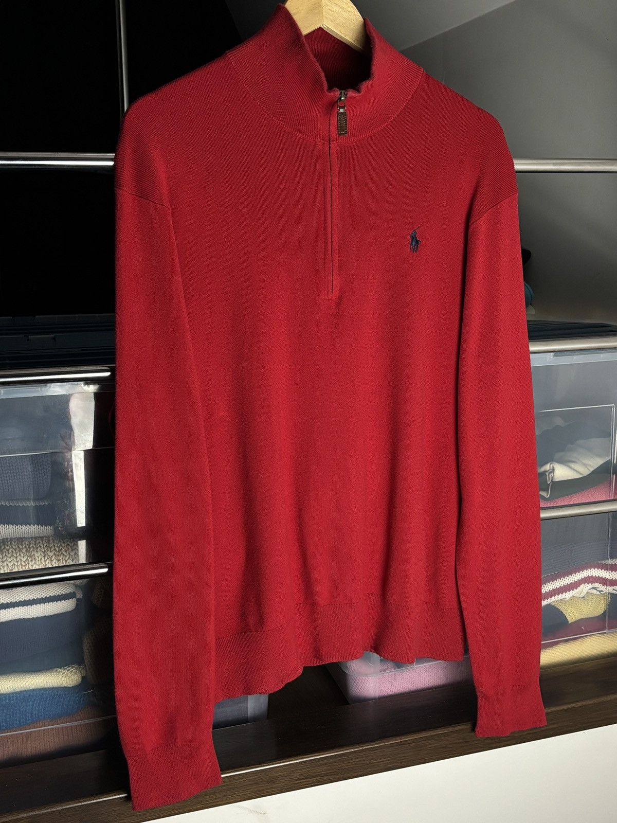 Polo Ralph Lauren Polo Ralph Lauren Pima Cotton Half Zip Sweater Size US L / EU 52-54 / 3 - 2 Thumbnail