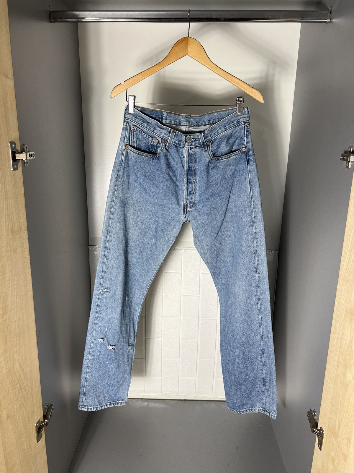 Levi's Made & Crafted VINTAGE LEVIS 501 MADE IN USA DENIM JEANS RETRO DESIGNER 90s Size US 31 - 2 Thumbnail