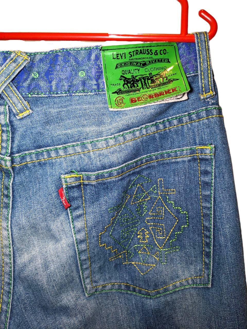 CLOT × Levi's × Medicom Toy RARE LEVIS CLOT BEARBRICK DISTRESSED JEANS Size US 32 / EU 48 - 5 Thumbnail