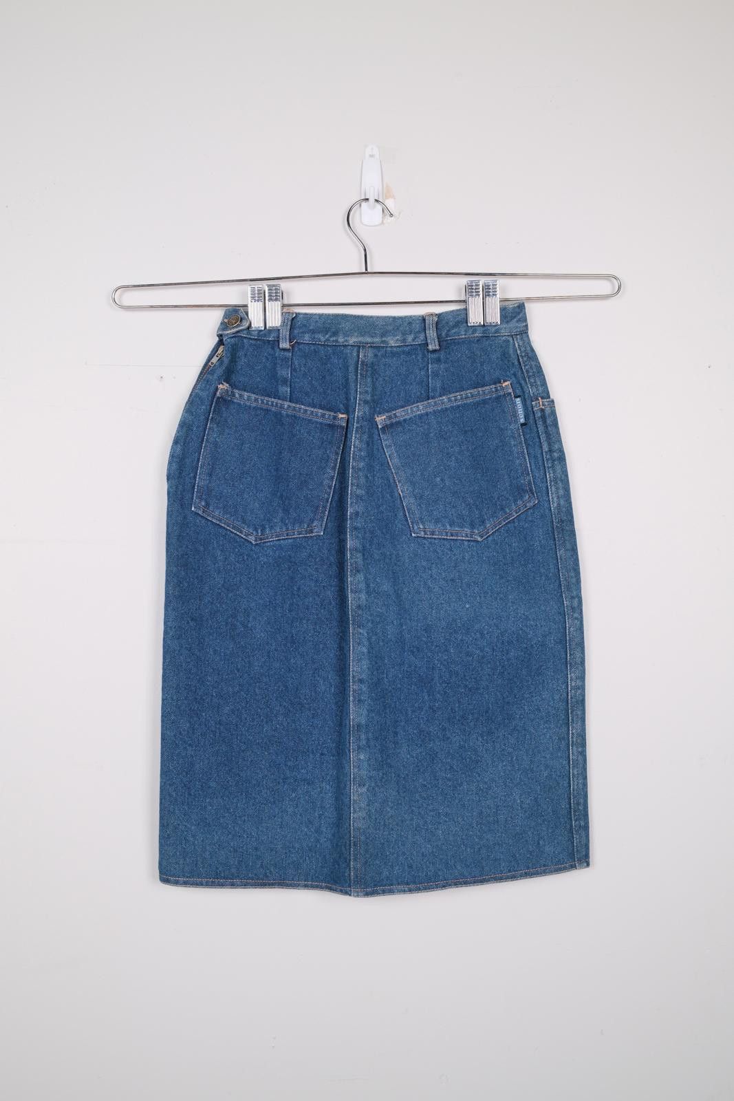 Schott 80's Schön Denim Skirt Size 30" / US 8 / IT 44 - 2 Thumbnail