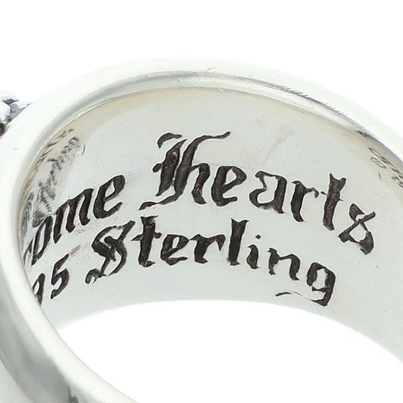 Chrome Hearts Chrome Hearts Heart in Band Silver Ring Size ONE SIZE - 4 Thumbnail