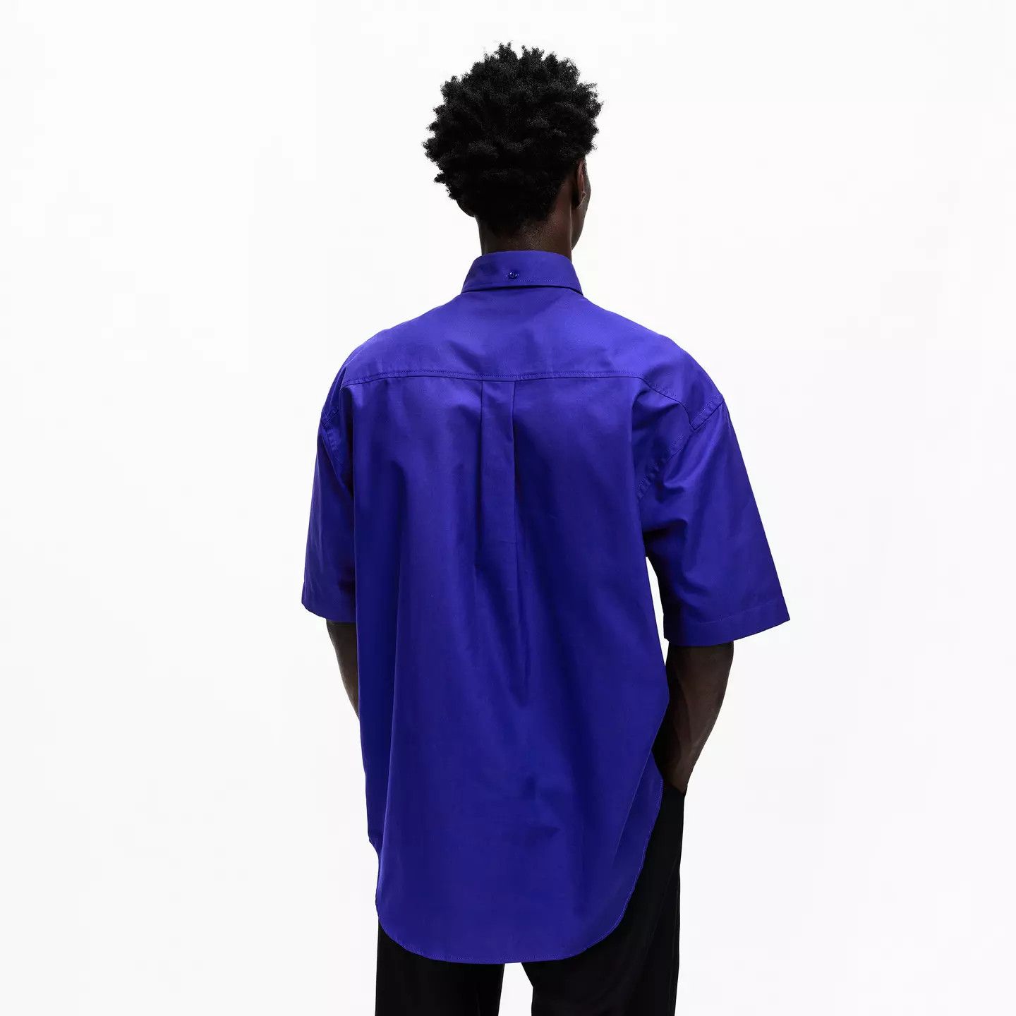 Burberry o1g2r1mq0426 Short-Sleeve Oxford Shirt in Blue Size US M / EU 48-50 / 2 - 3 Thumbnail
