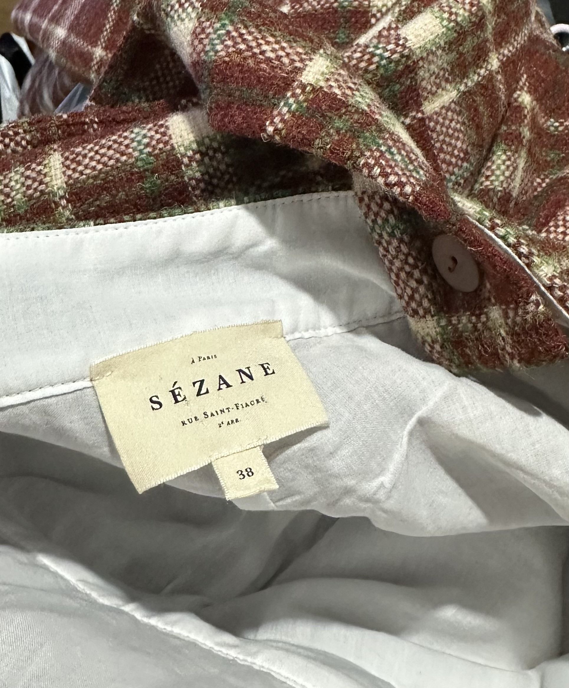 Sezane Iconic tartan wool jumpsuit Size 27" / US 4 / IT 40 - 6 Thumbnail