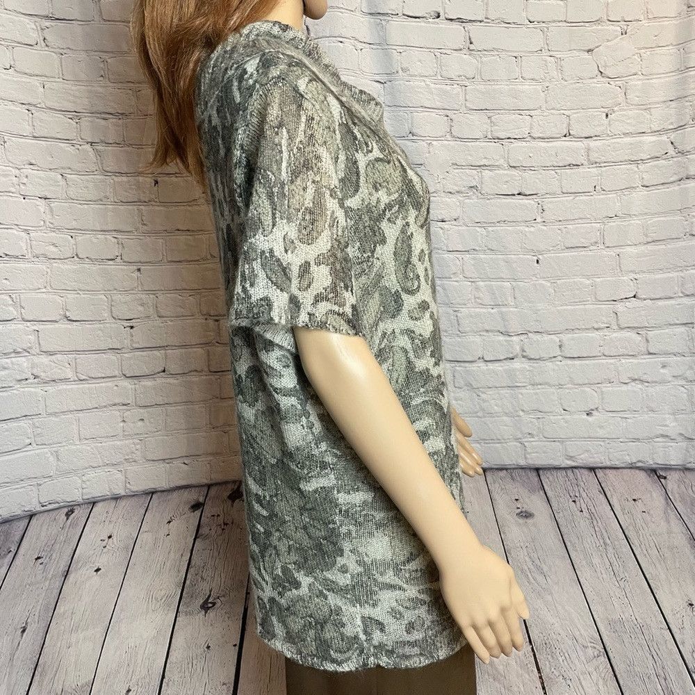 Jones New York New Jones New York Cowl Neck Floral Mohair Short Sleeve Swe Size 3XL / US 20-22 - 4 Thumbnail