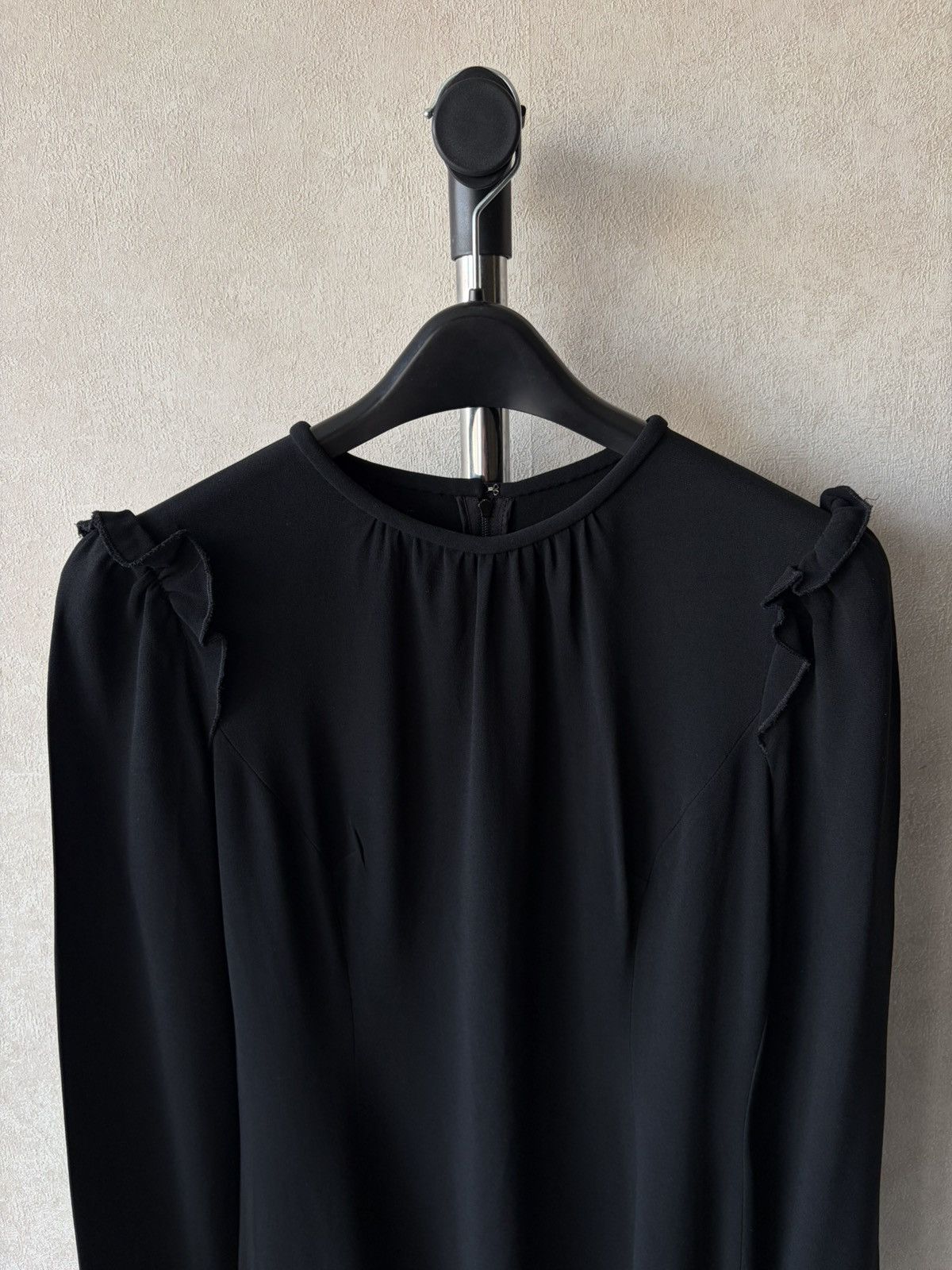 Dolce & Gabbana Dolce & Gabbana Long-sleeve Flared Ruffle Midi Dress Size M / US 6-8 / IT 42-44 - 4 Thumbnail