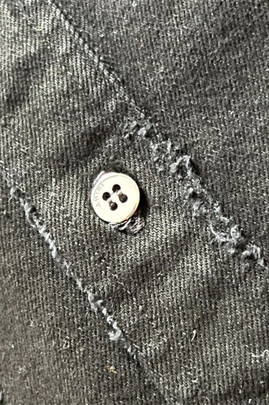 Amiri Amiri distressed black denim shirt Size US M / EU 48-50 / 2 - 14 Thumbnail