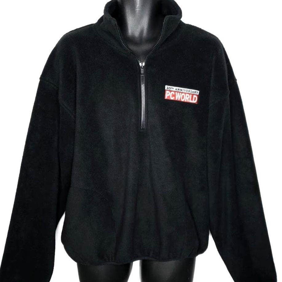 Vintage VINTAGE Dutch Harbor Gear PC World Fleece Jacket Mens Size M Black 2003 20th Anniversary Made In USA Size US M / EU 48-50 / 2 - 3 Thumbnail