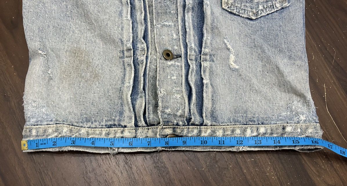 If Six Was Nine Wjk Distressed Denim Jacket Size US L / EU 52-54 / 3 - 19 Thumbnail