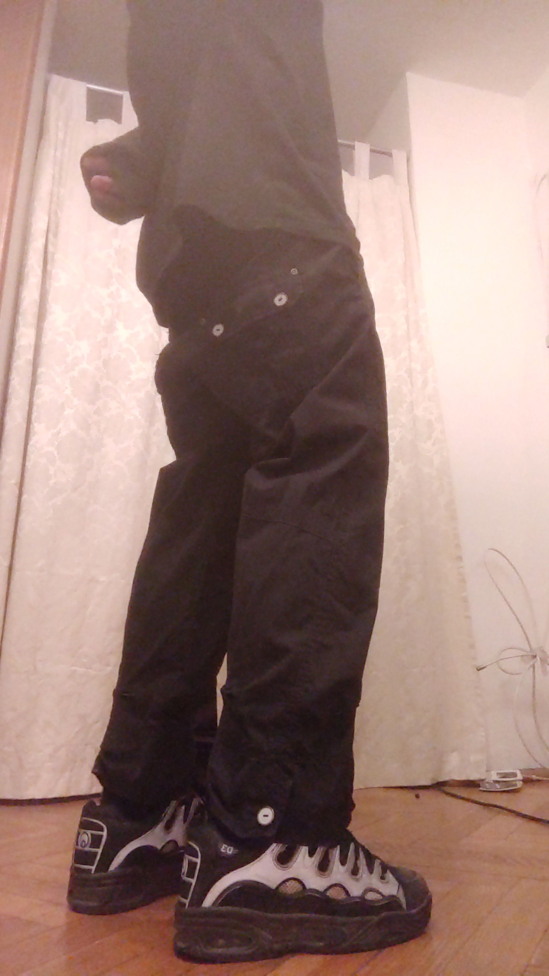 Japanese Brand × Vintage Draped 3/4 Pants Flared Shorts Goth Baggy Bootcut Vintage 32 Size US 32 / EU 48 - 6 Thumbnail