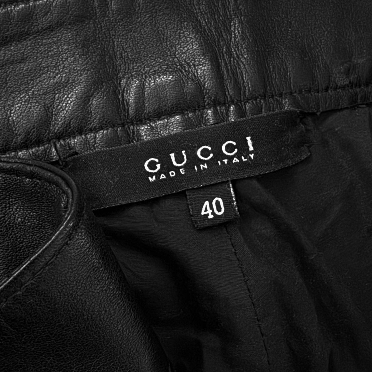 Gucci Runway Gucci by Tom Ford Leather Trousers Size 27" / US 4 / IT 40 - 8 Thumbnail