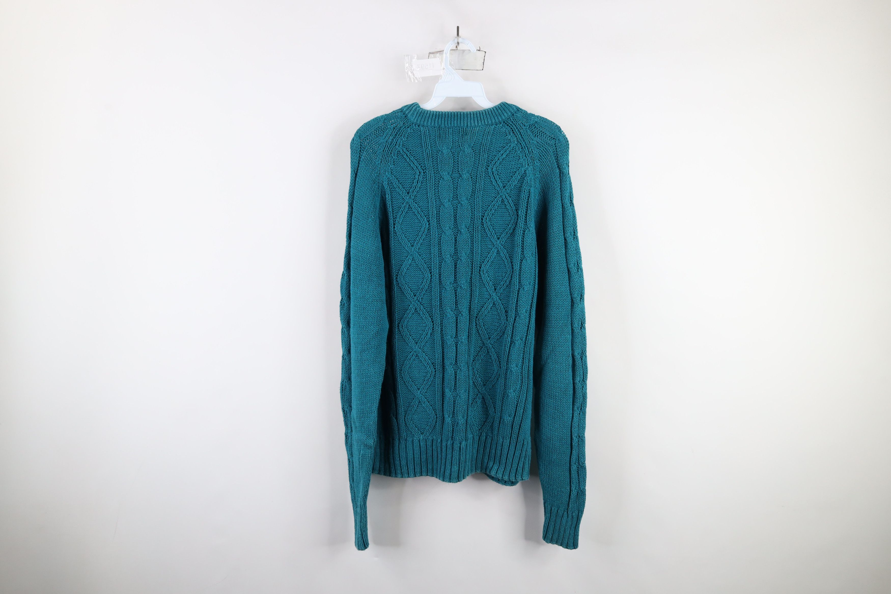 Vintage Vintage 90s Streetwear Donegal Chunky Knit Fisherman Sweater Size US L / EU 52-54 / 3 - 9 Thumbnail
