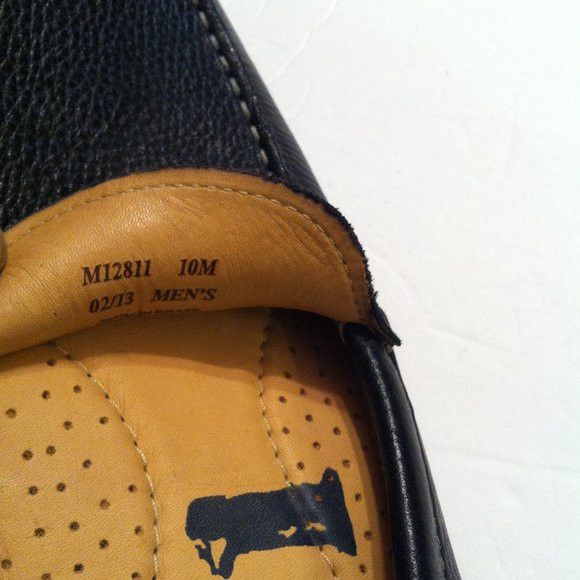 1901 1901 MENS NEW BLACK LEATHER SLIP-ON LOAFERS SIZE: 10M Size US 10 / EU 43 - 14 Thumbnail