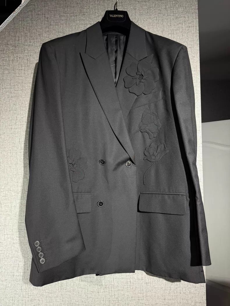 Valentino Valentino Mohair wool double-breasted suit Size 48S - 1 Thumbnail